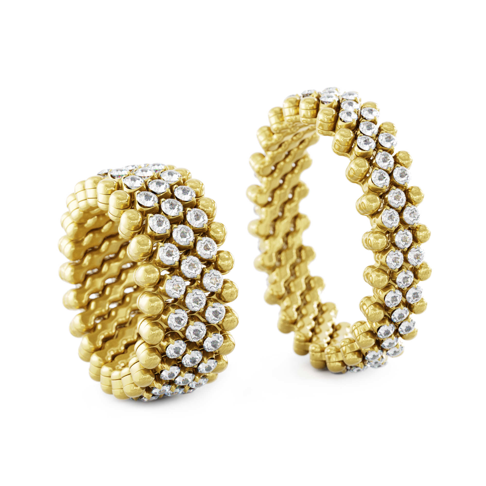 Serafino Consoli Brevetto Multi-Size Ring (Ref: RMS 5M2 YG WD)