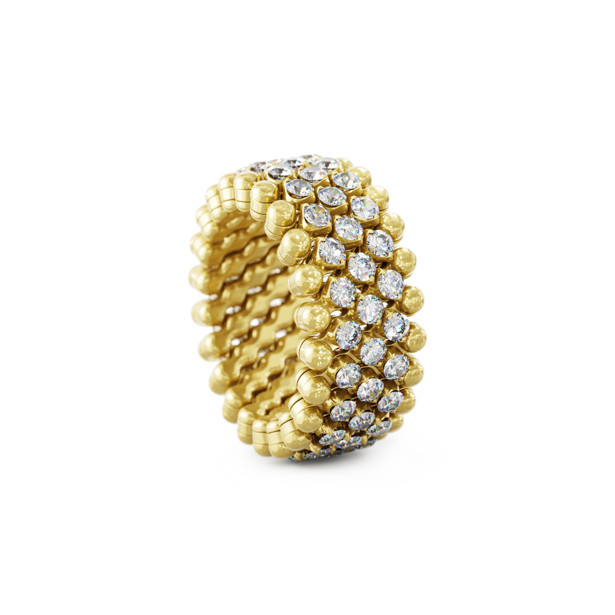 Serafino Consoli Brevetto Multi-Size Ring (Ref: RMS 5M2 YG WD)