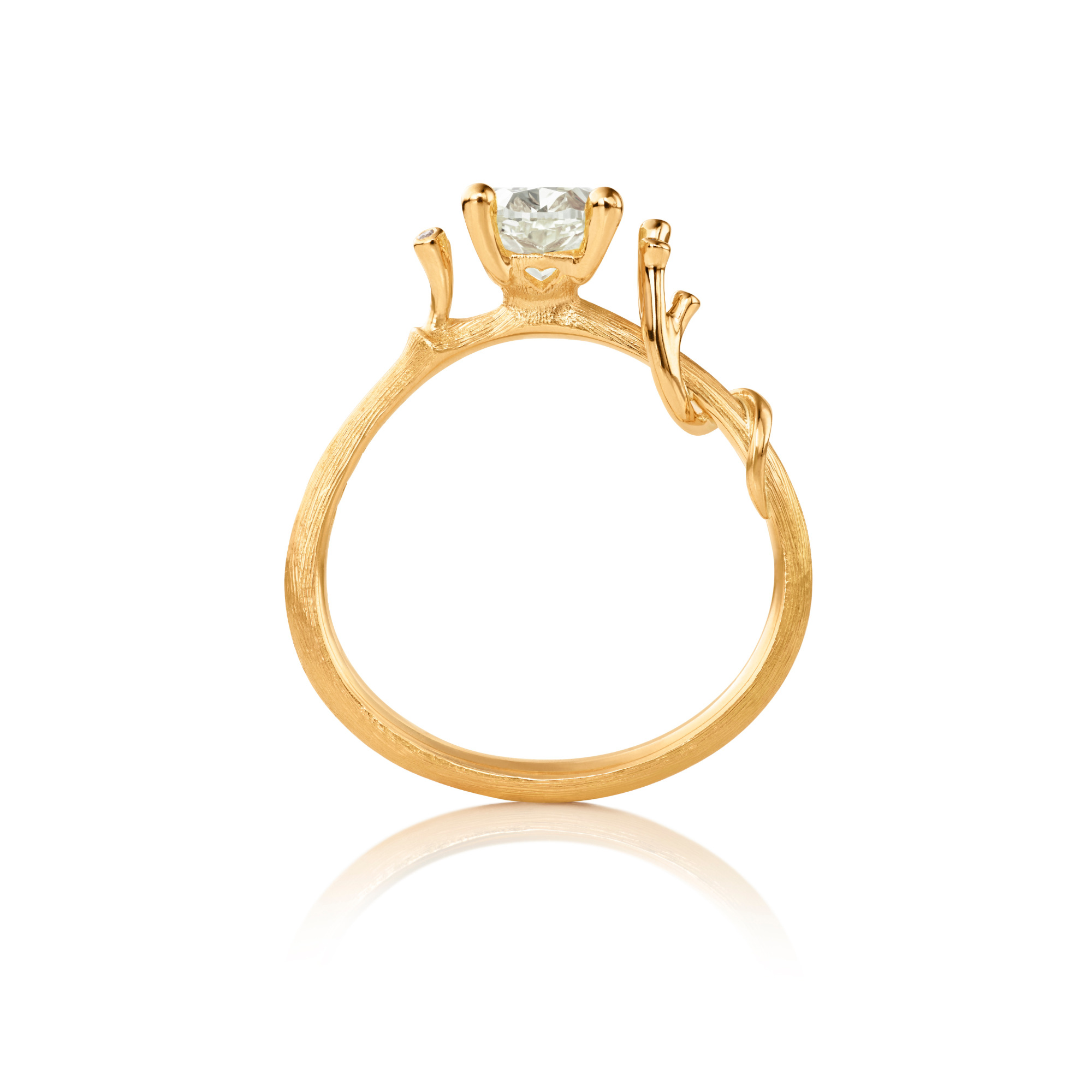 Ole Lynggaard Copenhagen Nature Solitaire Ring (Ref: A2785-435)