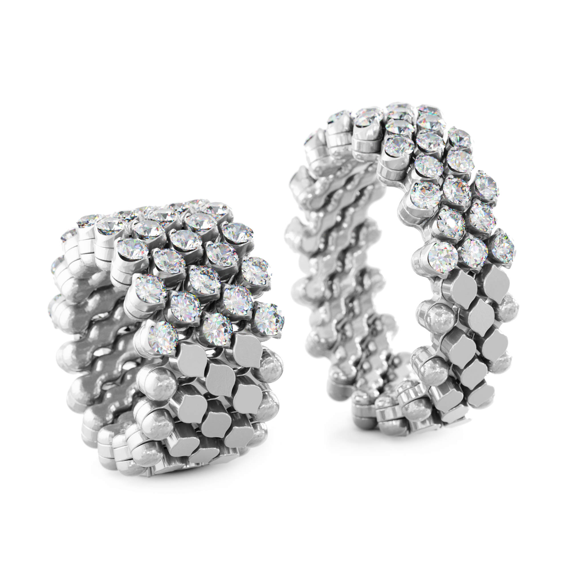 Serafino Consoli Brevetto Multi-Size Ring (Ref: RMS 5H7 WG WD)