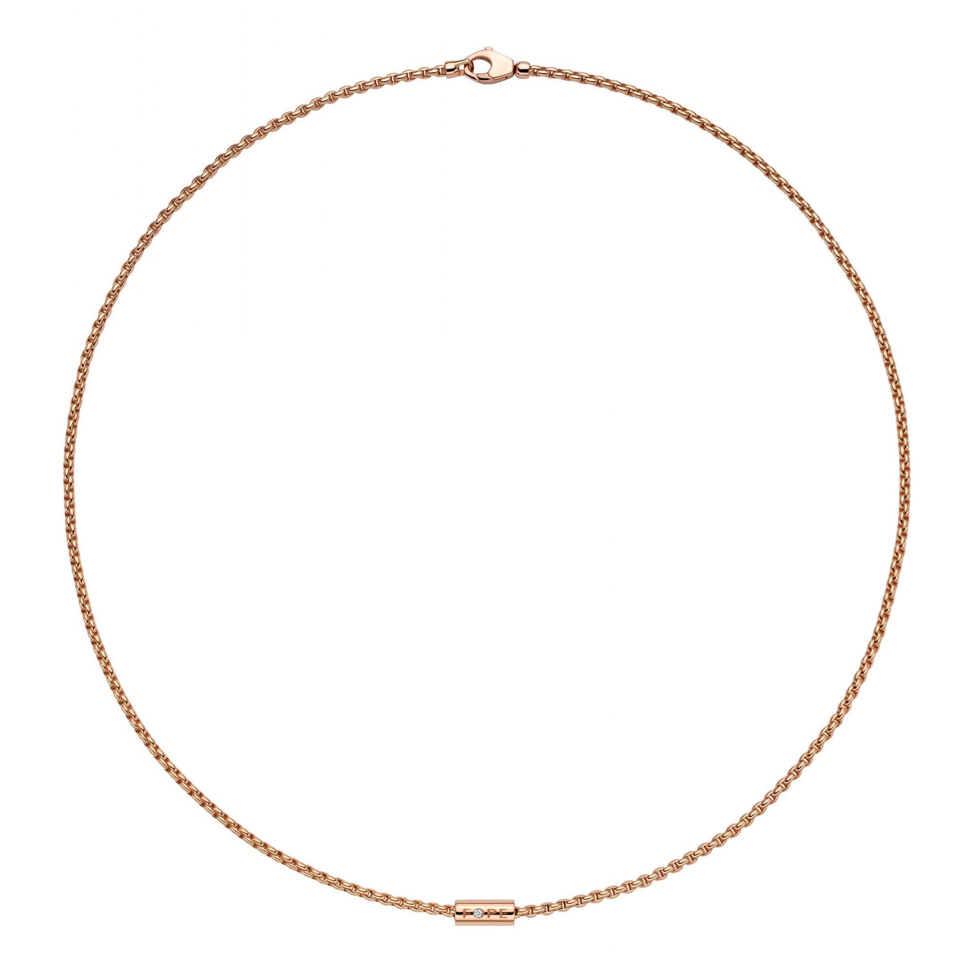 FOPE Aria Halskette mit einem weißen Brillanten (Ref: 89103CX_BB_R_XRX_037)