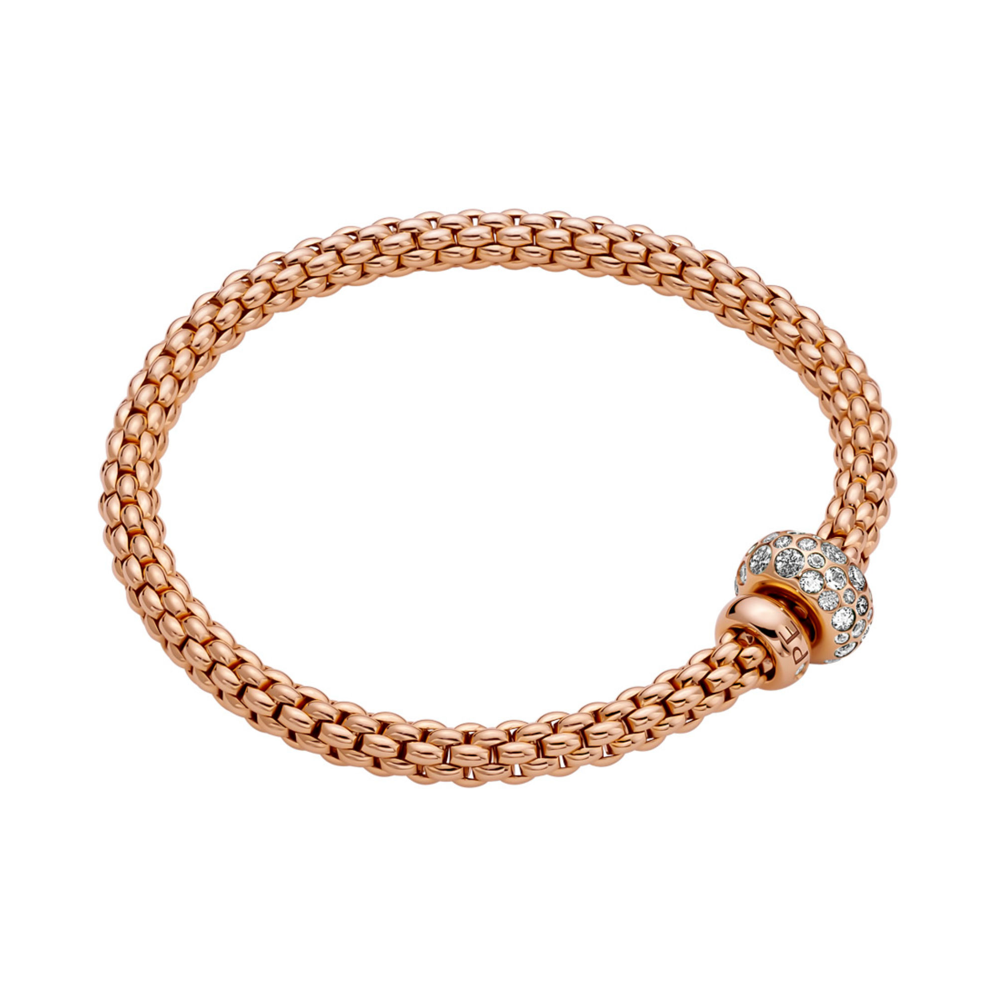 FOPE Solo Flex'it Armband mit Diamanten (Ref: 61206BX_PB_R_RRX_0XS)