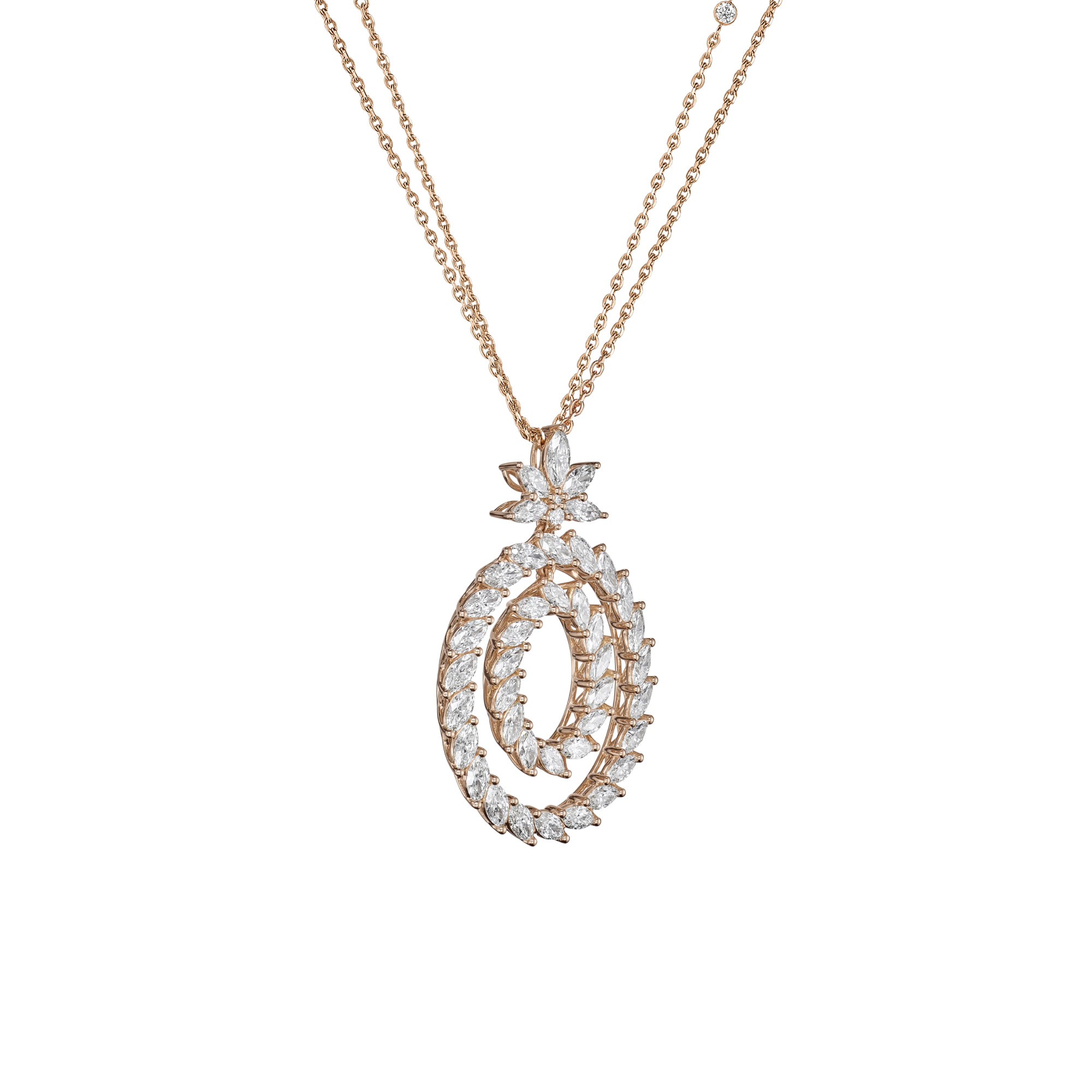 Chopard L'Heure du Diamant Marquise Anhänger mit Halskette (Ref: 79A162-5001)