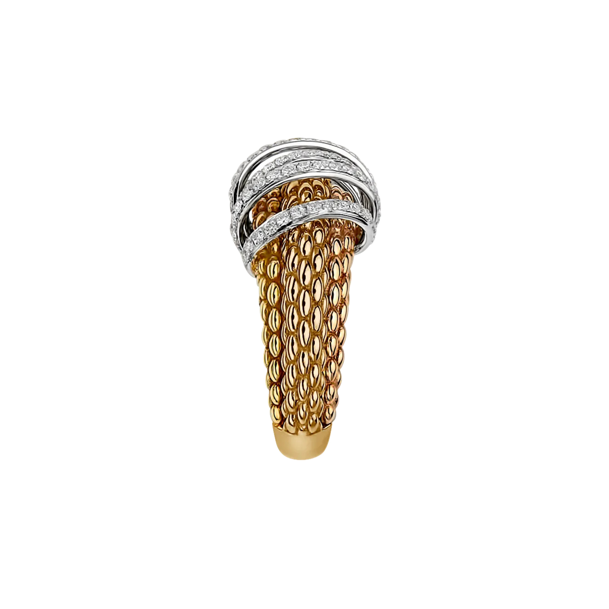 FOPE Solo Ring mit Diamanten ausgefaßt (Ref: 65106AX_PB_G_XBX_140)