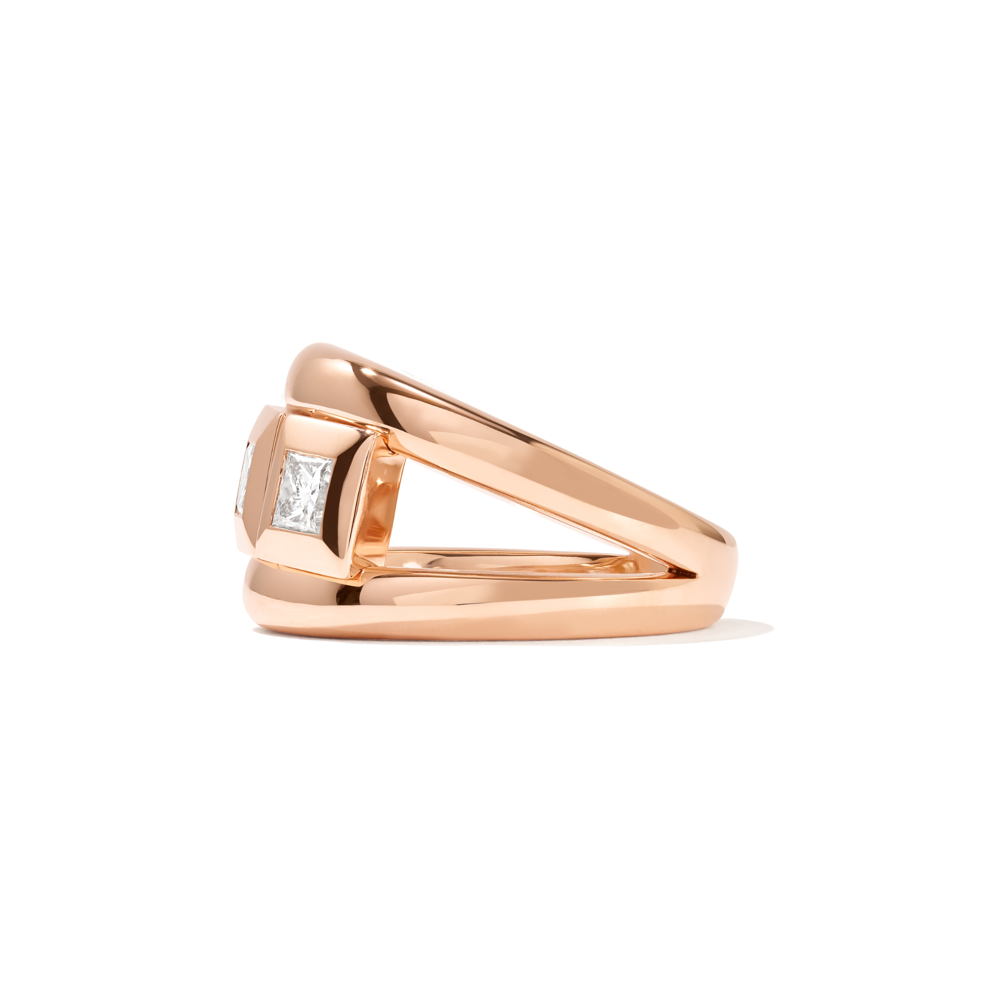 Tamara Comolli CURRICULUM VITAE 3 Ring Diamanten medium (Ref: R-CV3-m-Pr-rg)
