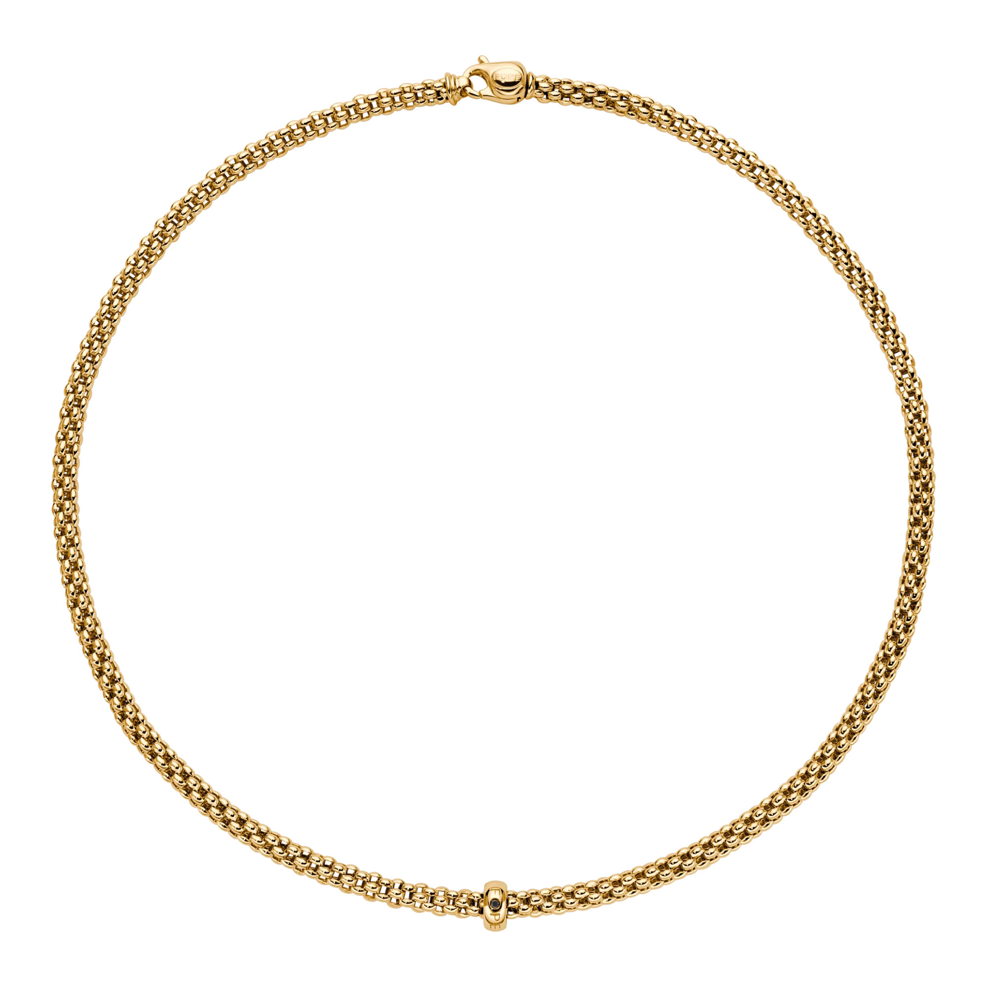 FOPE Solo Halskette mit schwarzen Diamanten (Ref: 62306CX_BN_G_XGX_043)