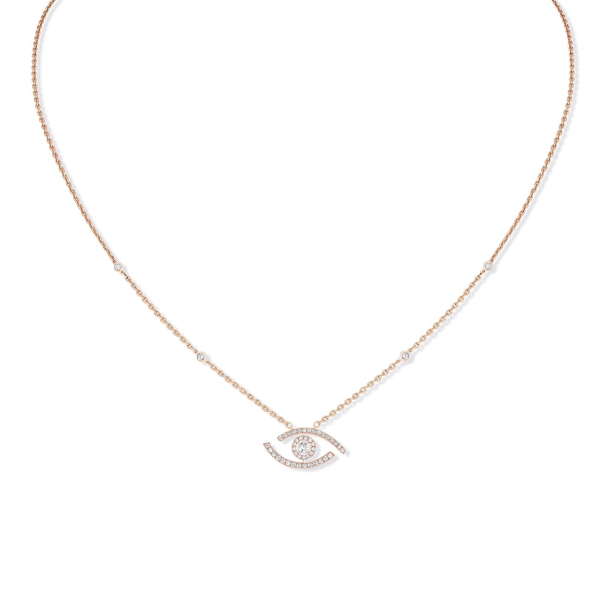 Messika Lucky Eye Halskette (Ref: 07525-PG)