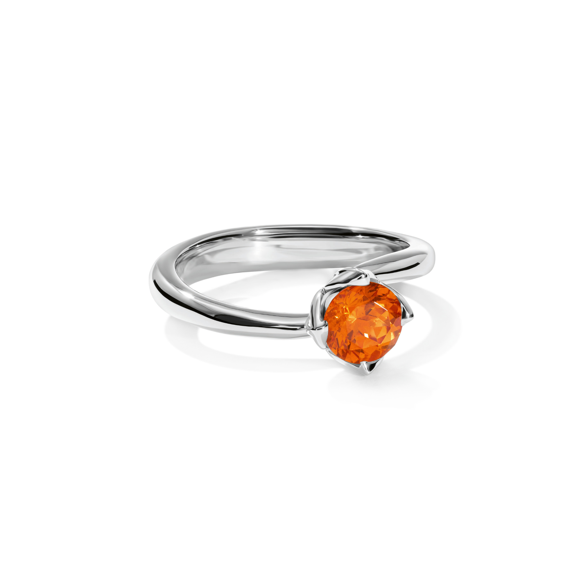 Tamara Comolli TULIP Ring XS mit Mandarin Granat (Ref: R-TUL-xs-Man-wg)