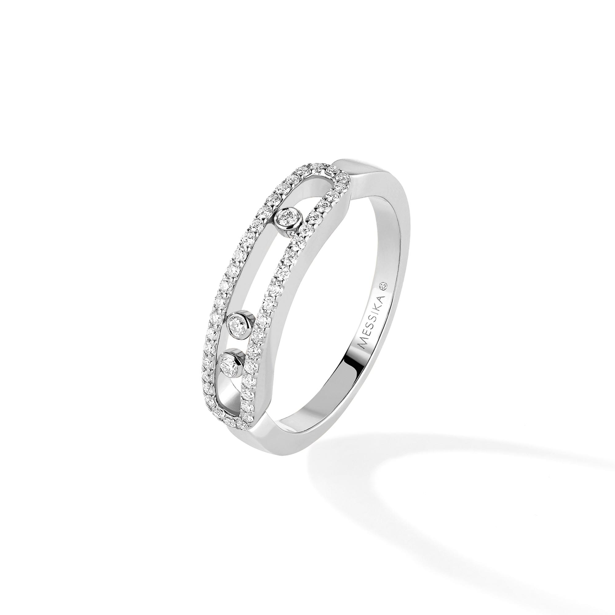 Messika Baby Move Classique Pavé Ring (Ref: 04683-WG)
