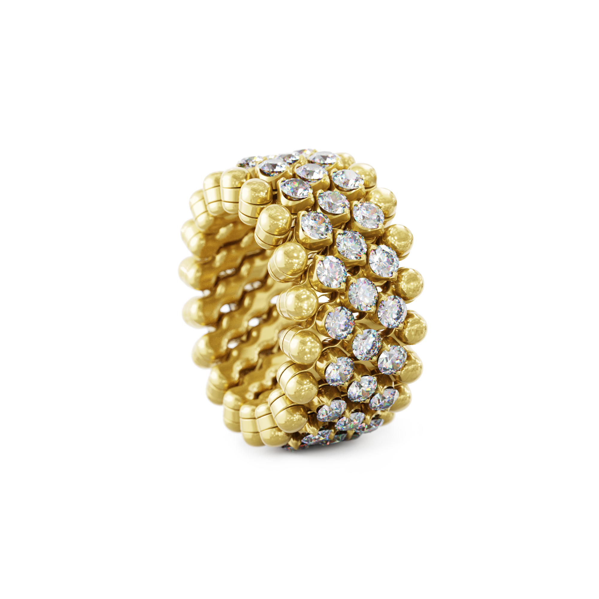 Serafino Consoli Brevetto Multi-Size Ring (Ref: RMS 5M4 YG WD)