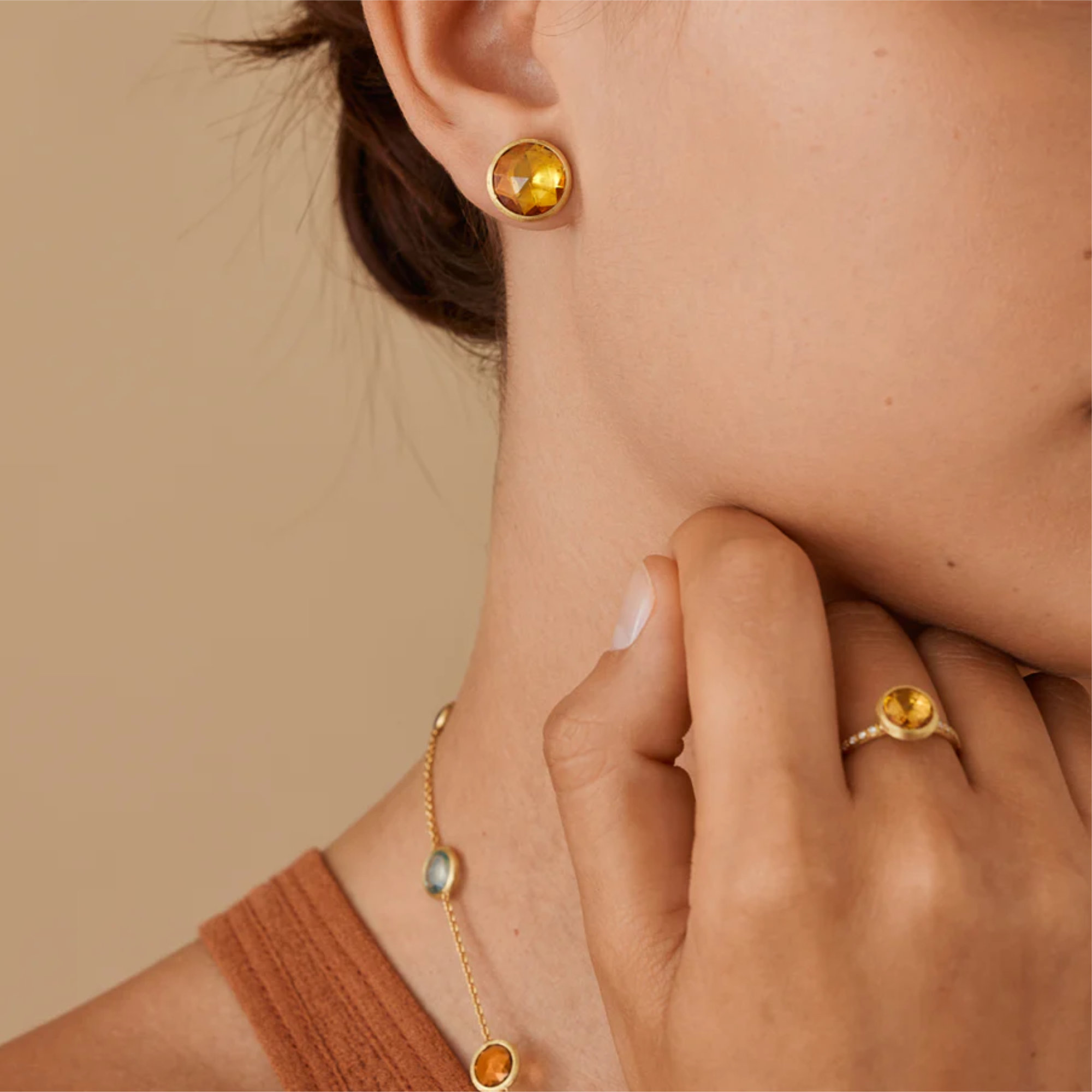 Marco Bicego Jaipur Color Ohrstecker (Ref: OB1739_QG01_Y_02)