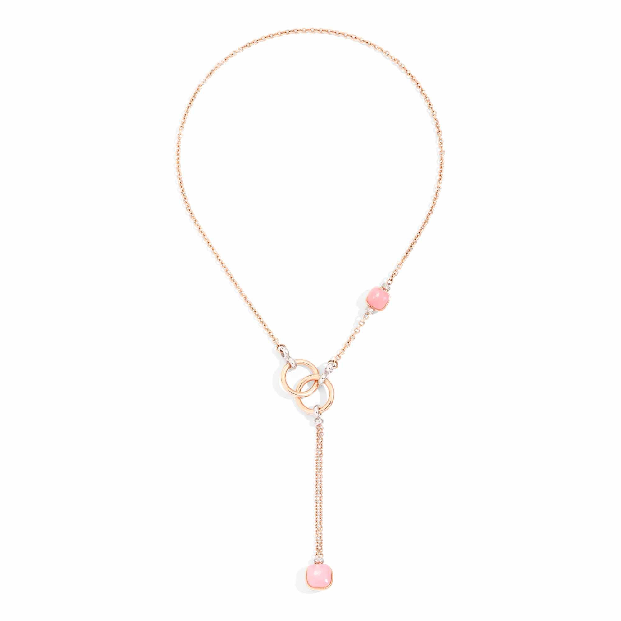Pomellato Nudo Rosenquarz Lariat-Kette (Ref: PCB9051O6000BRCQR)