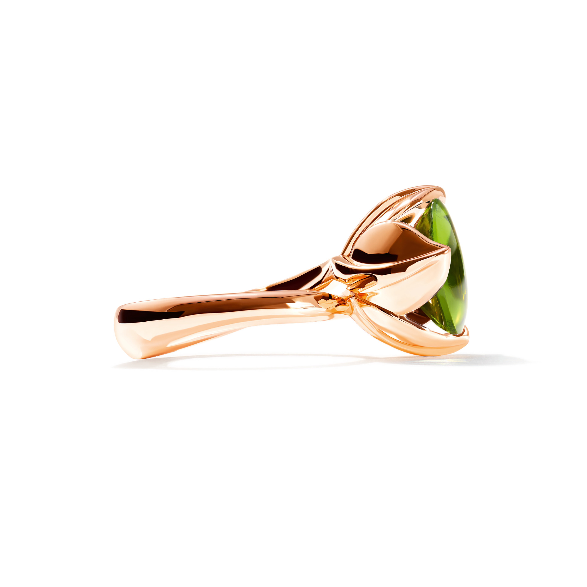 Tamara Comolli TULIP Ring Large mit Peridot (Ref: R-TUL-l-Per-rg)