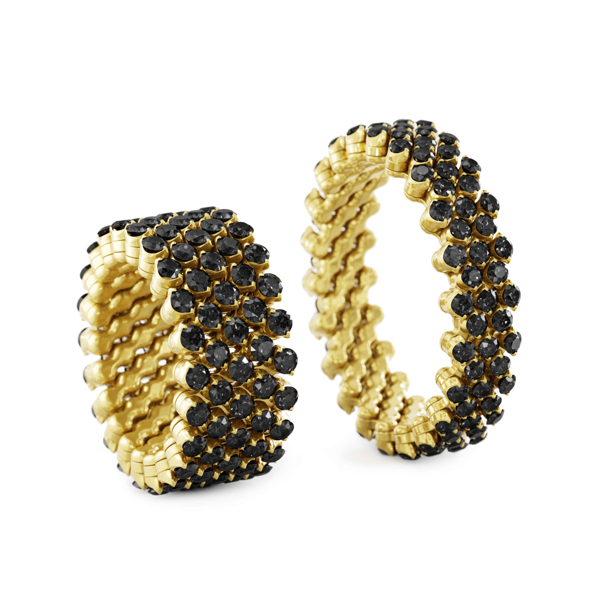 Serafino Consoli Brevetto Multi-Size Ring (Ref: RMS 5F2 YG BD)