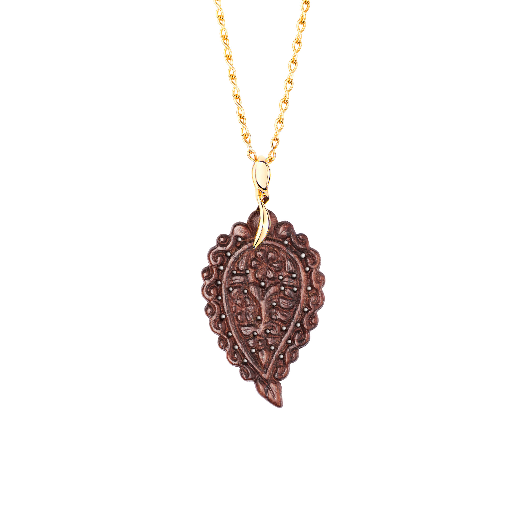 Tamara Comolli INDIA Anhänger medium Snakewood (Ref: P-IND-m-SW-yg)