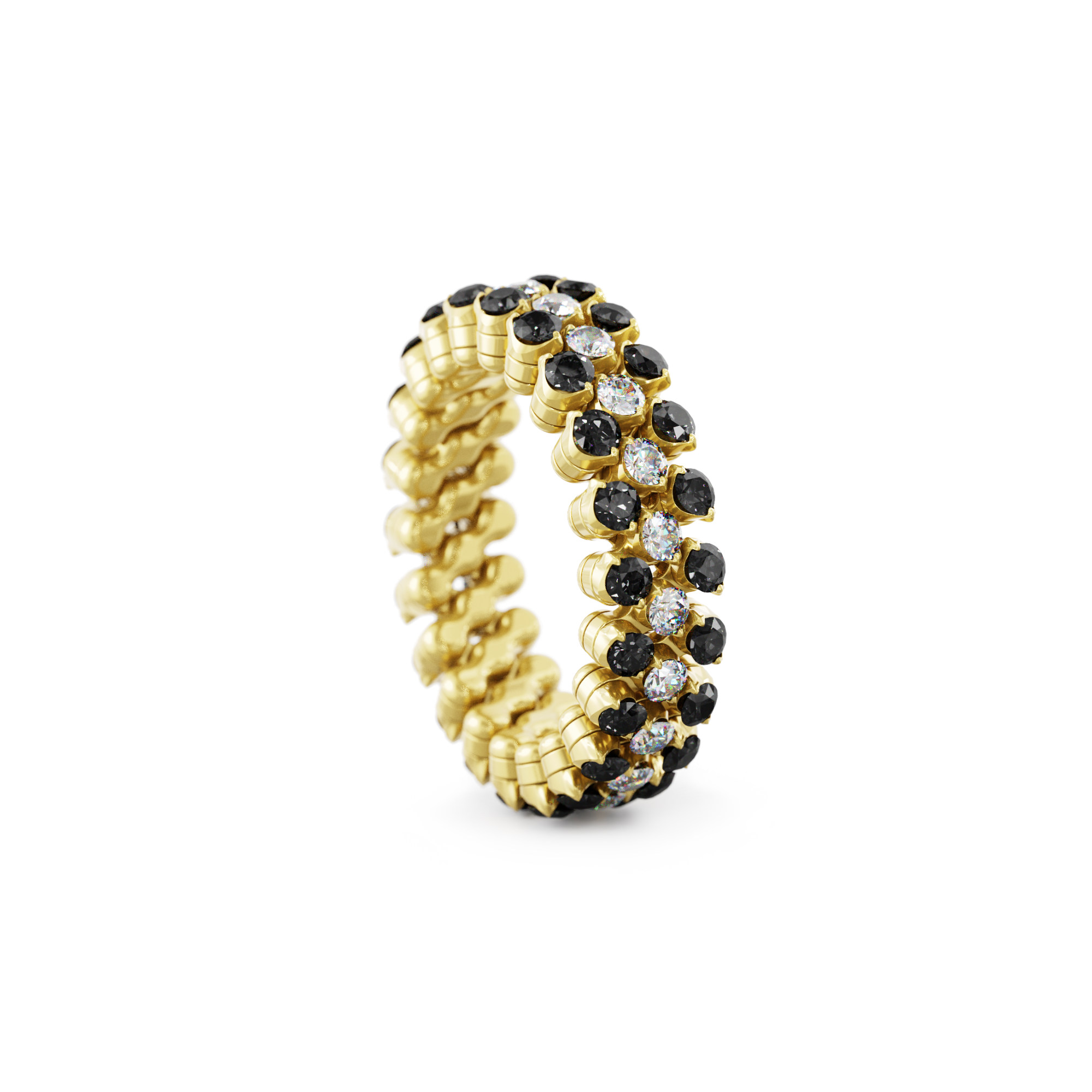 Serafino Consoli Brevetto Multi-Size Ring (Ref: RMS 3F2 YG WD BD X)