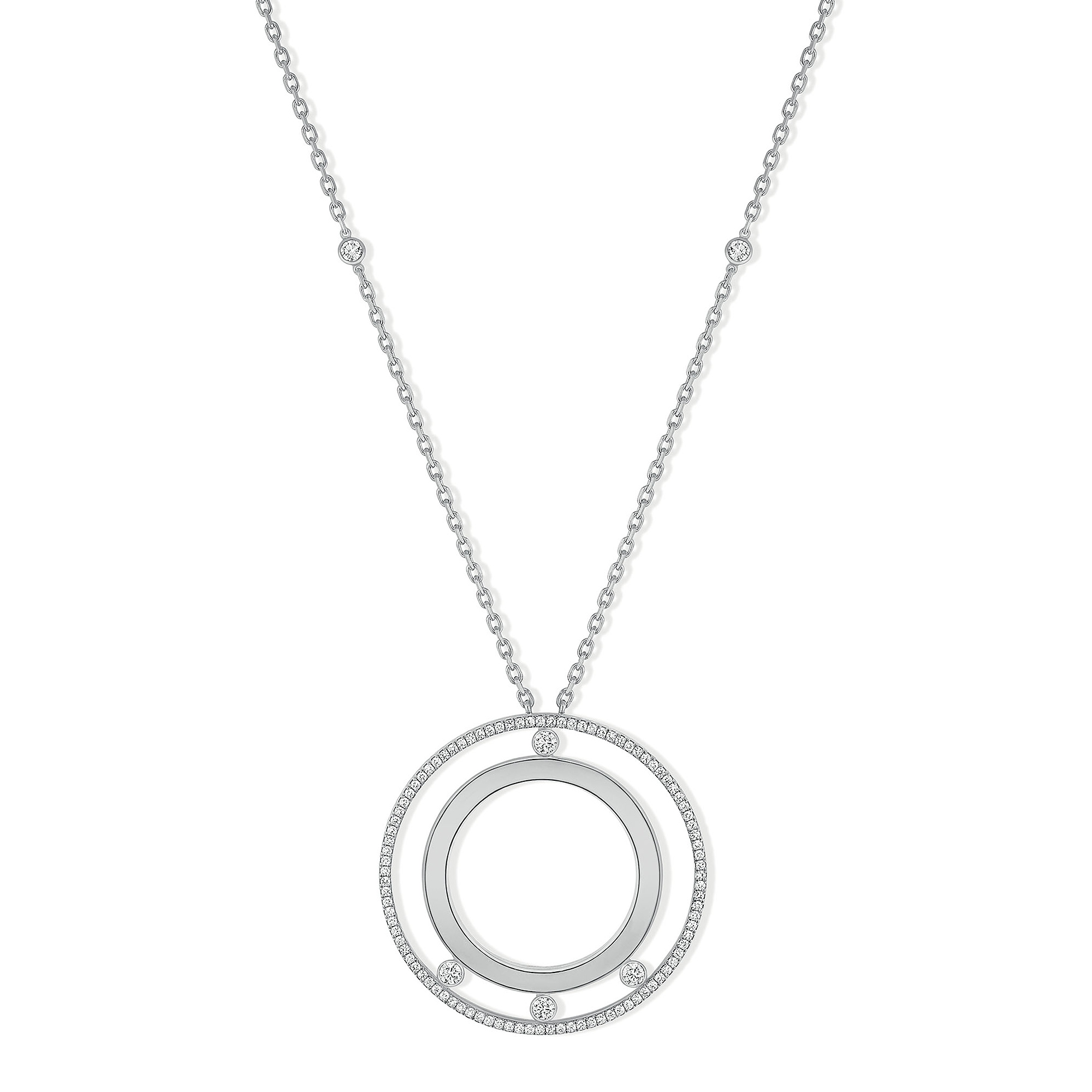 Messika Lange Move Romane Halskette (Ref: 11169-WG)