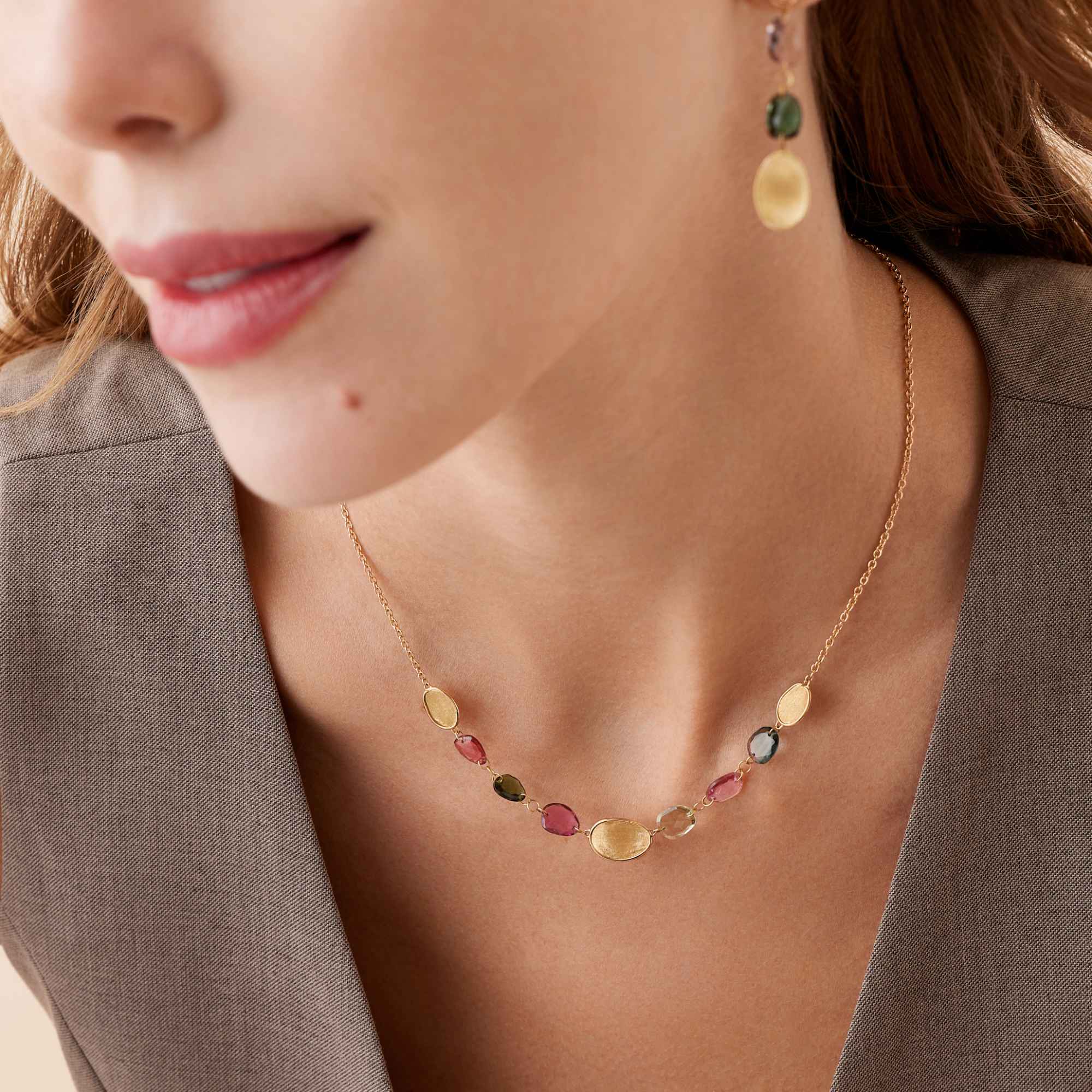 Marco Bicego Lunaria Color Halskette (Ref: CB2874 TM01 Y)