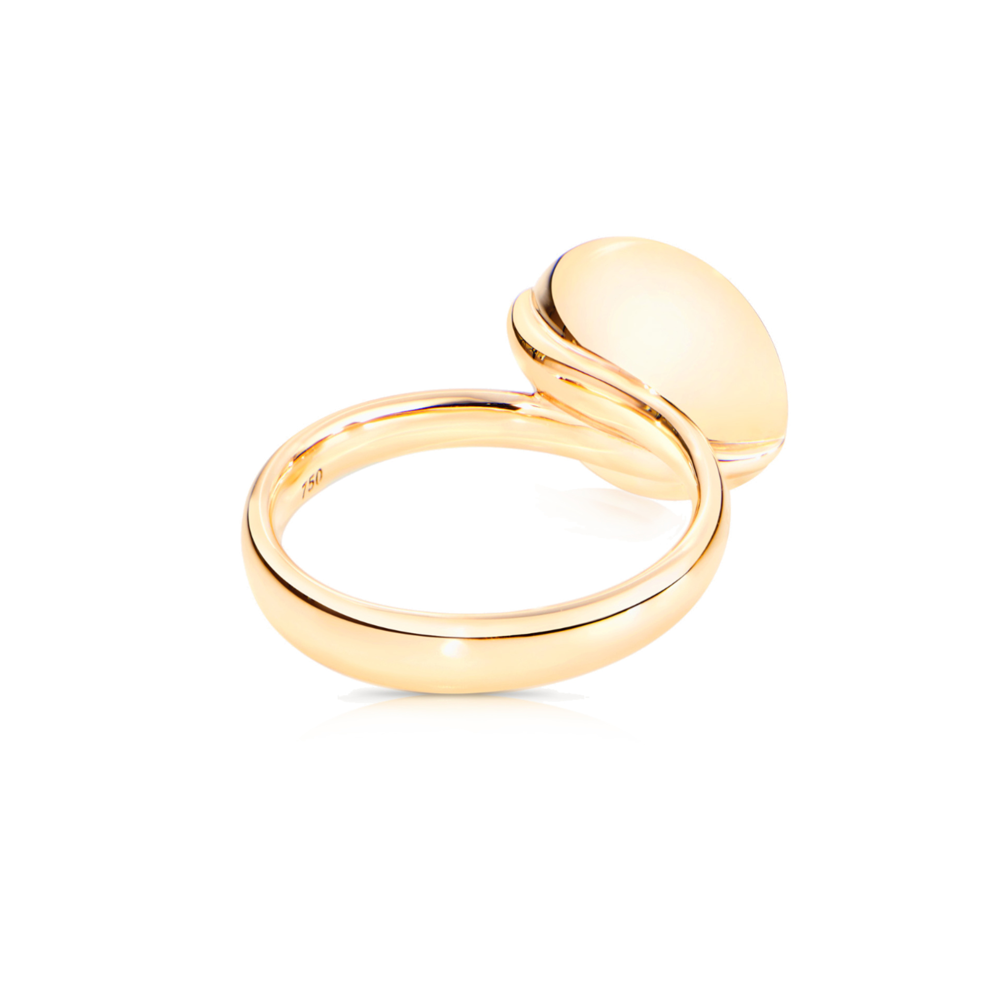 Tamara Comolli BOUTON Ring large Grauer Mondstein (Ref: R-BOU-l-MoGr-yg)