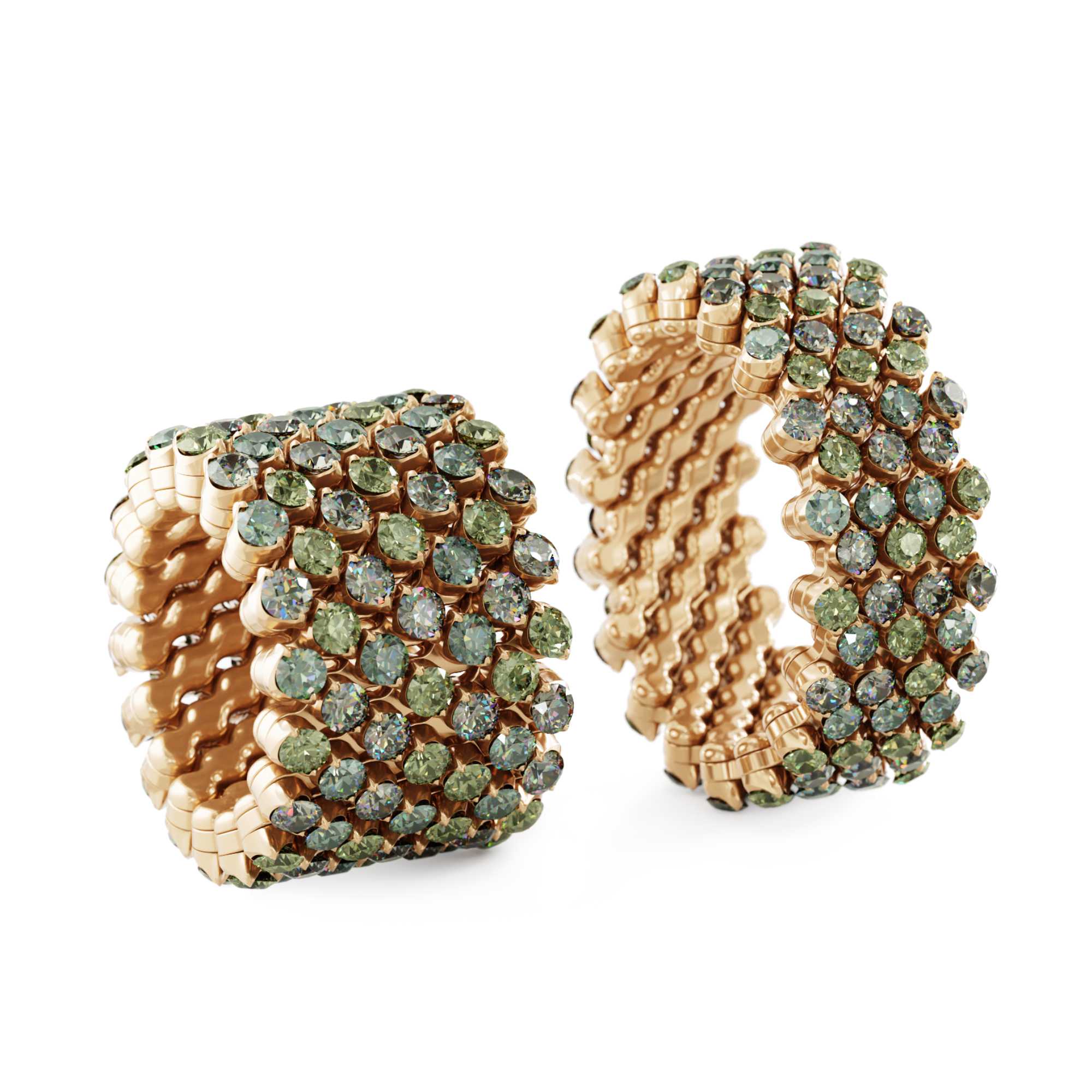 Serafino Consoli Brevetto Multi-Size Ring (Ref: RMS 7F4 RG GS MIX)