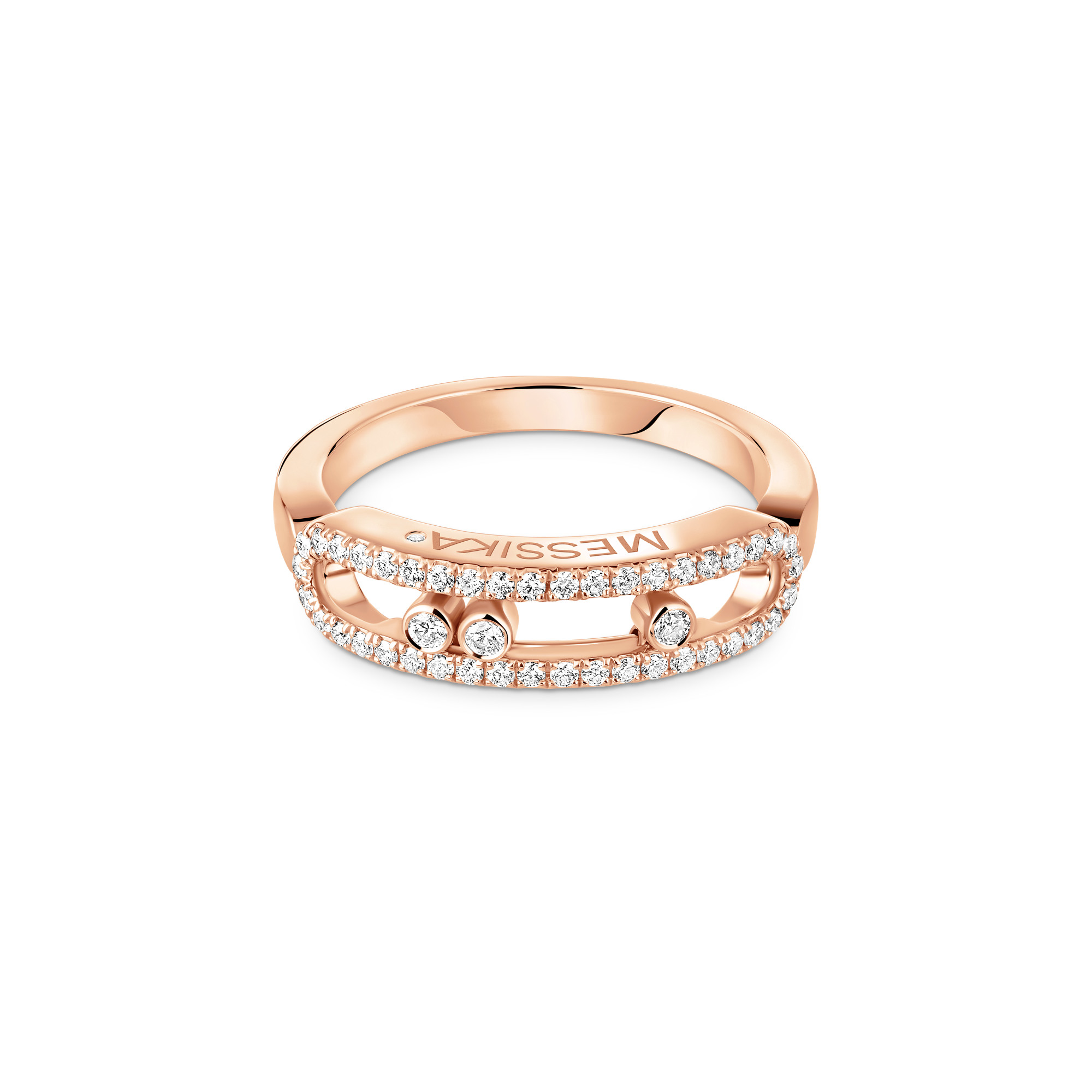 Messika Baby Move Classique Pavé Ring (Ref: 04683-PG)