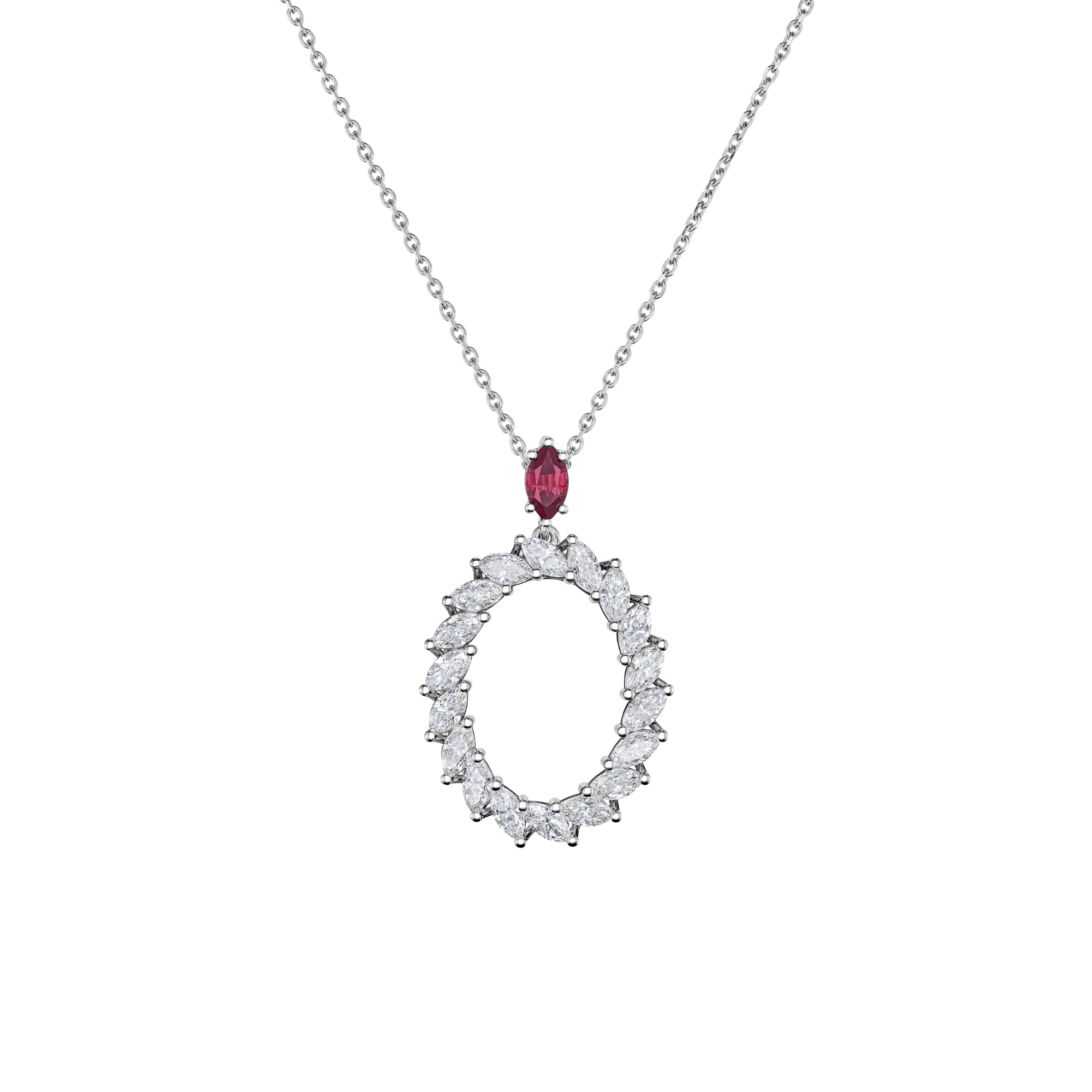 Chopard L'Heure du Diamant Marquise Anhänger mit Halskette (Ref: 79A061-1301)