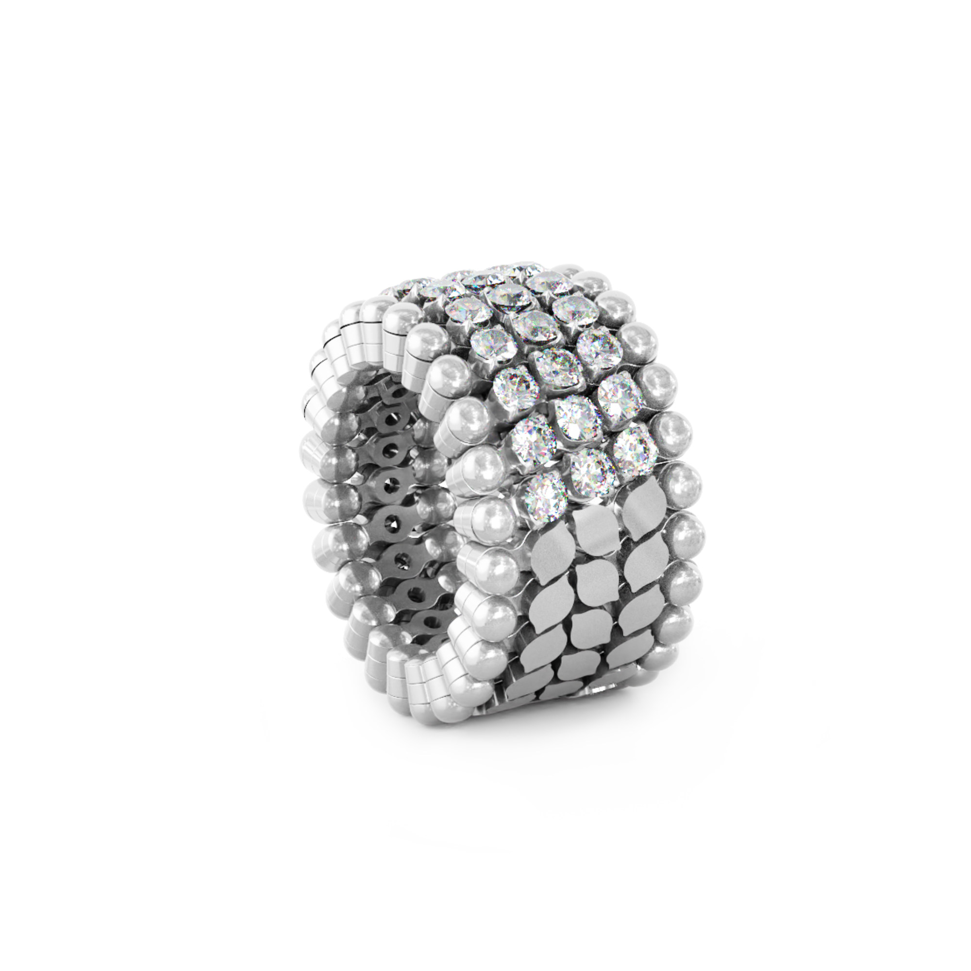Serafino Consoli Serafino Multi-Size Ring und Armreif (Ref: S.RB 5HMI4 WG WD)