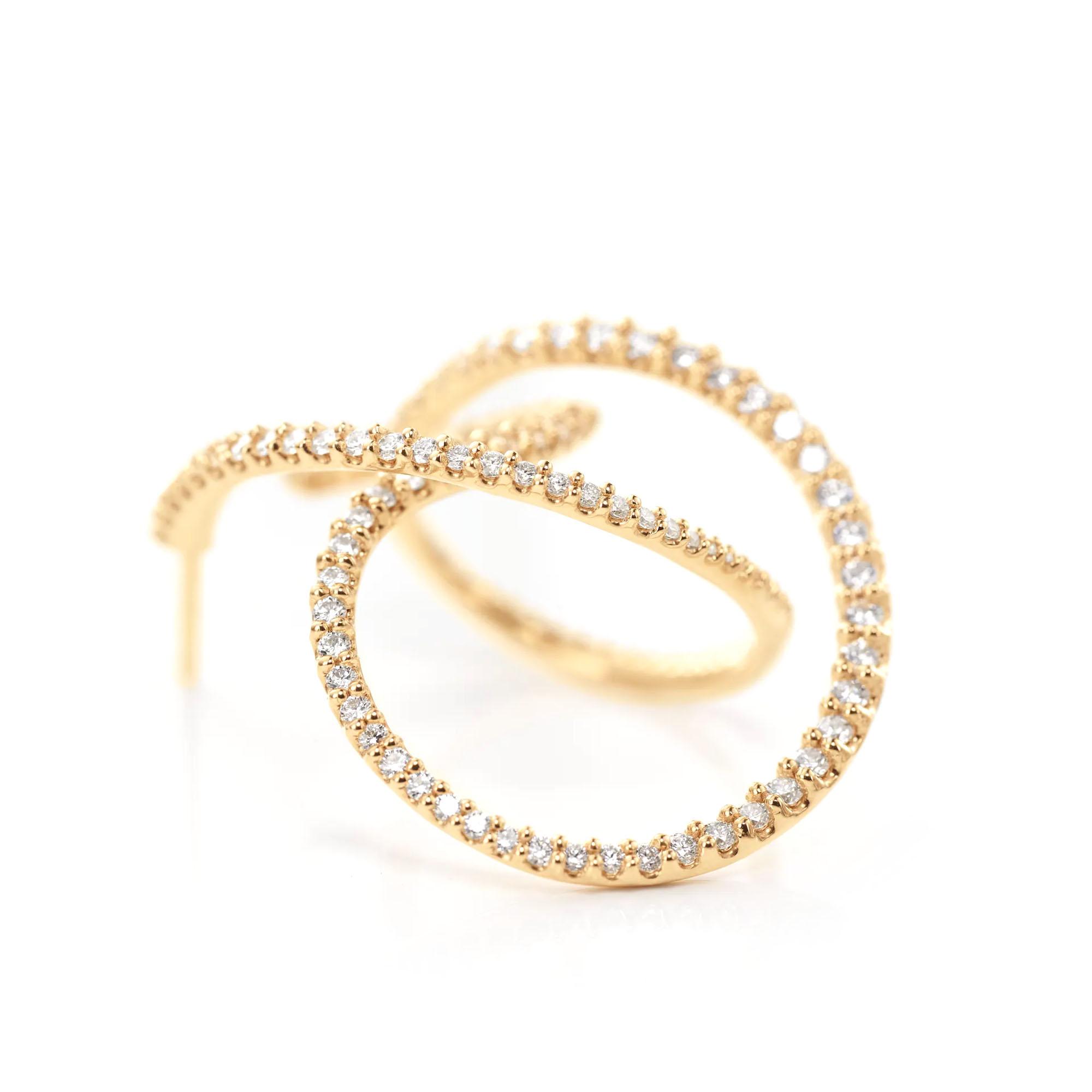 Ole Lynggaard Copenhagen Twisted Love Bands Ohrring einzeln (Ref: A3096-401)