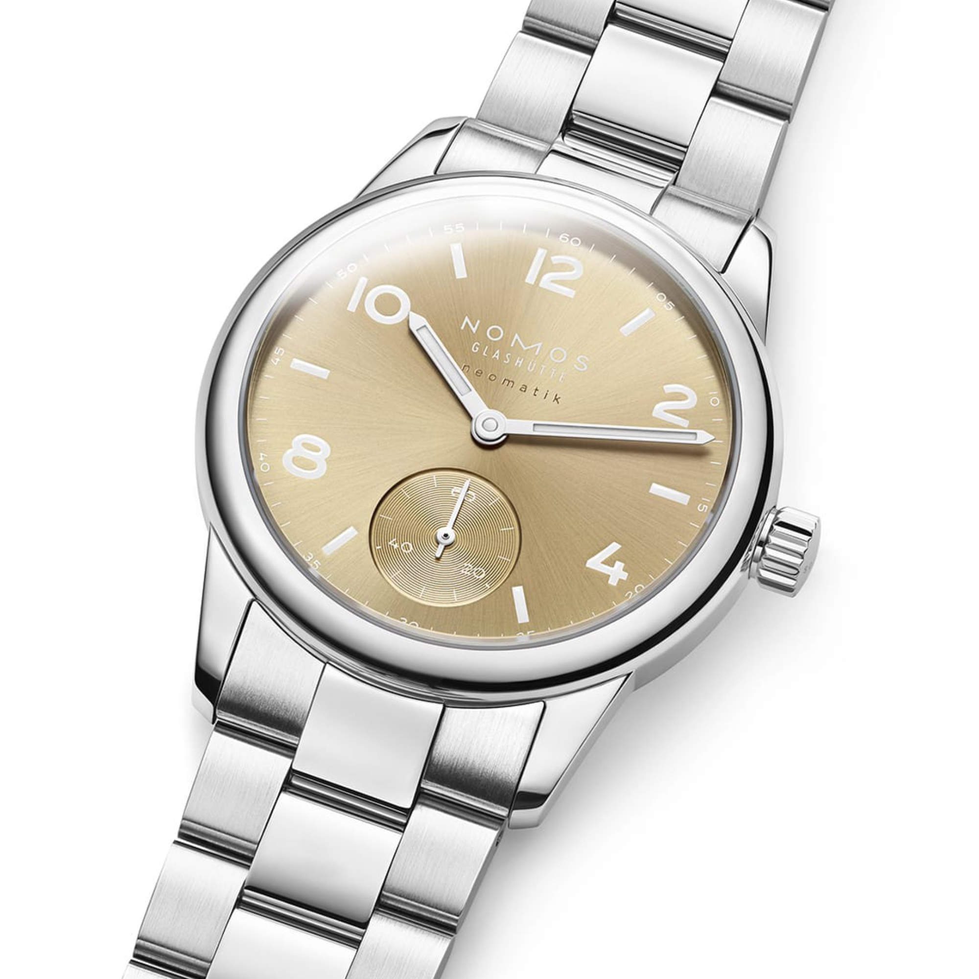 NOMOS Glashütte Club Sport Neomatik 34 Gold (Ref: 755)
