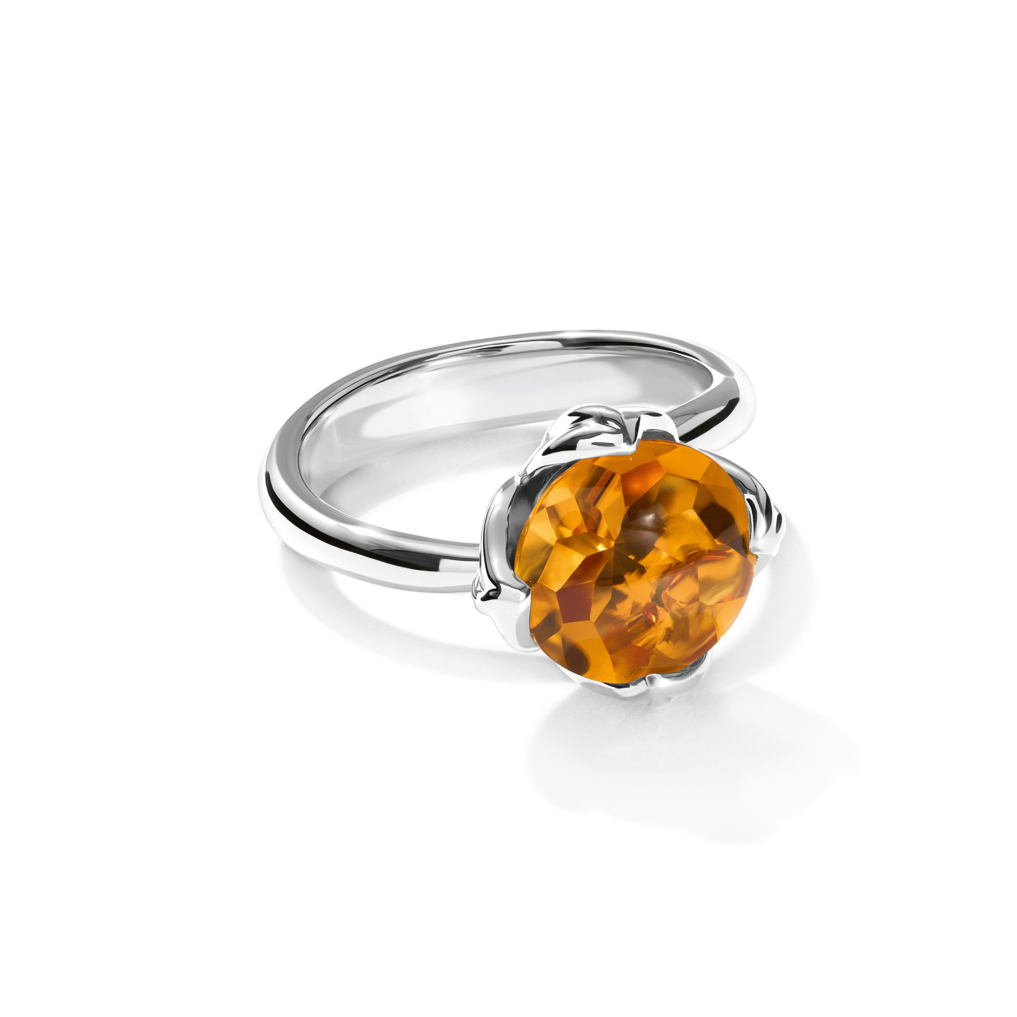 Tamara Comolli TULIP Ring Small mit Citrin (Ref: R-TUL-s-Cit-wg)