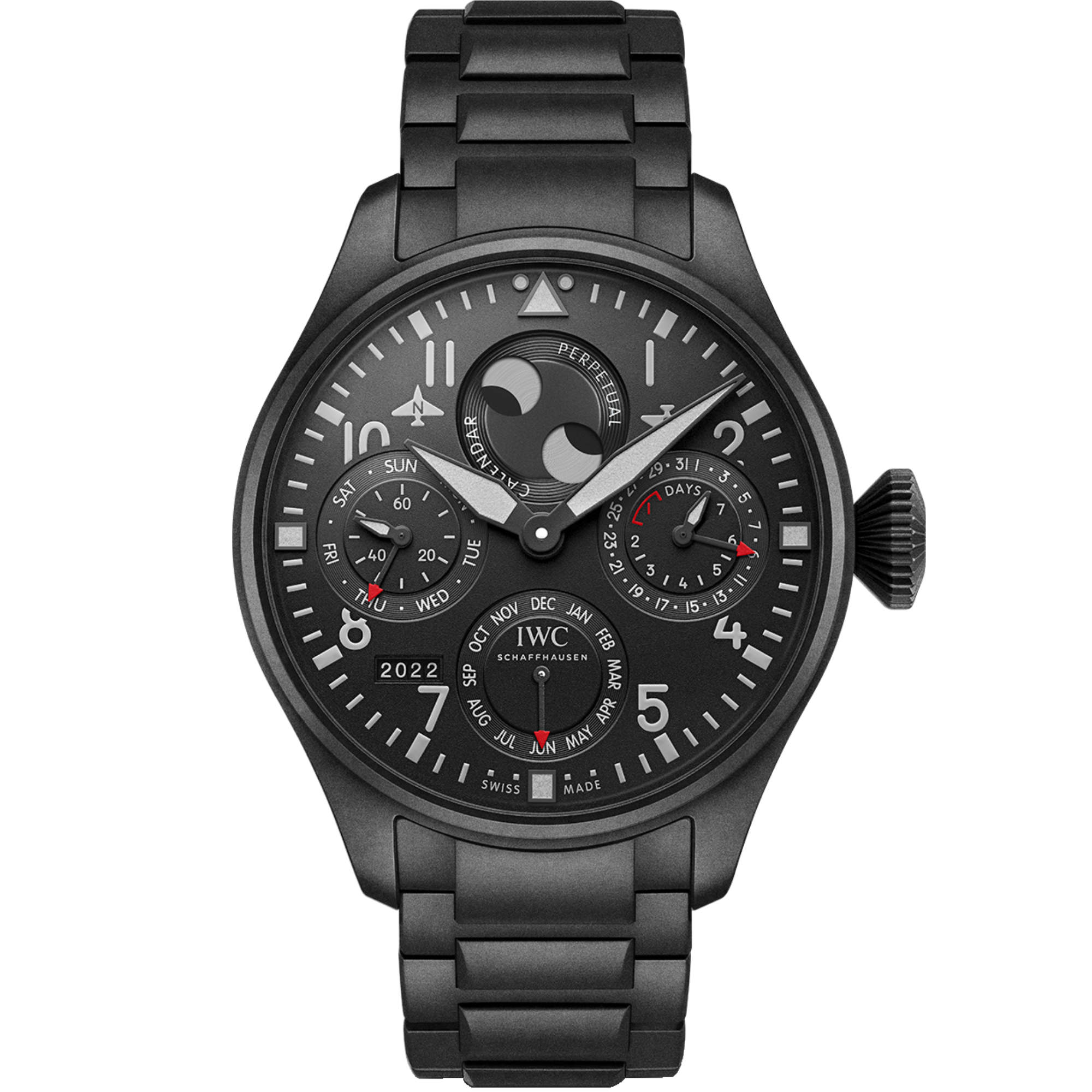 IWC BIG PILOT’S WATCH PERPETUAL CALENDAR TOP GUN CERATANIUM® (Ref: IW503604)