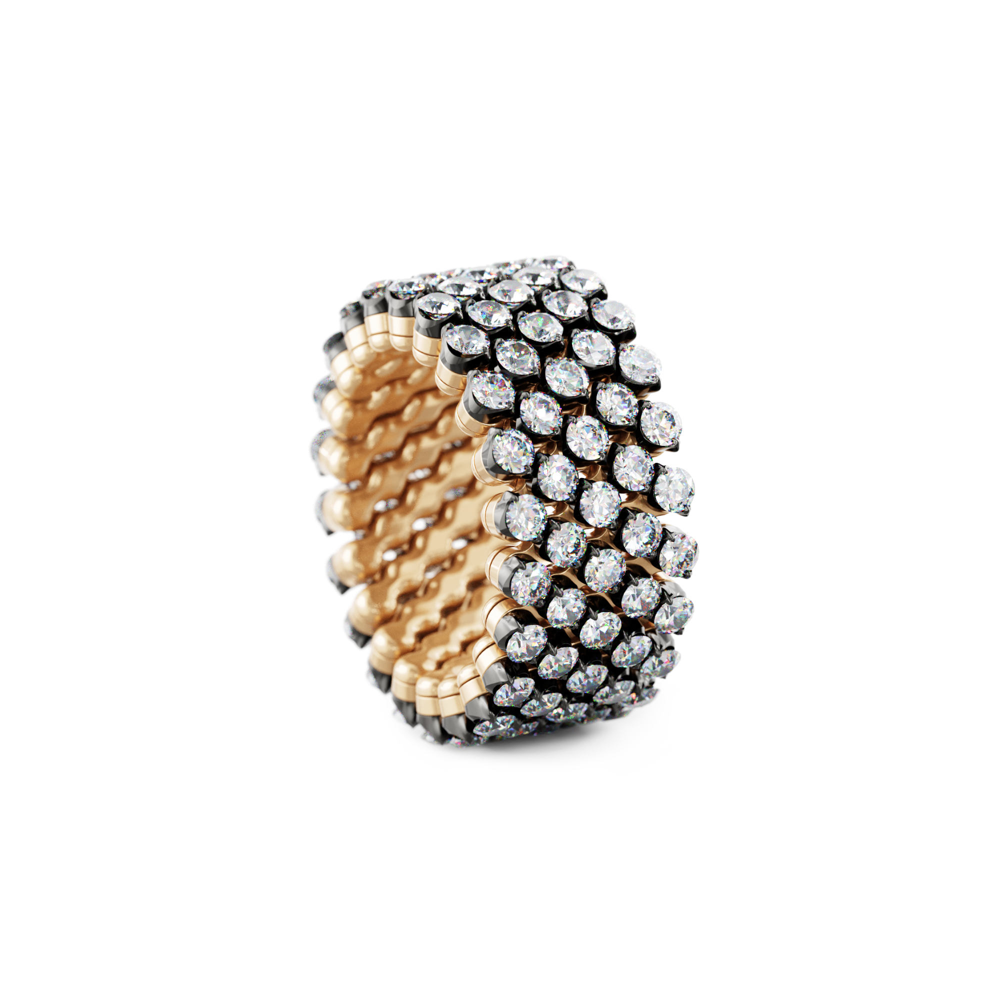 Serafino Consoli Brevetto Multi-Size Ring (Ref: RMS 5F2 RBG WD)