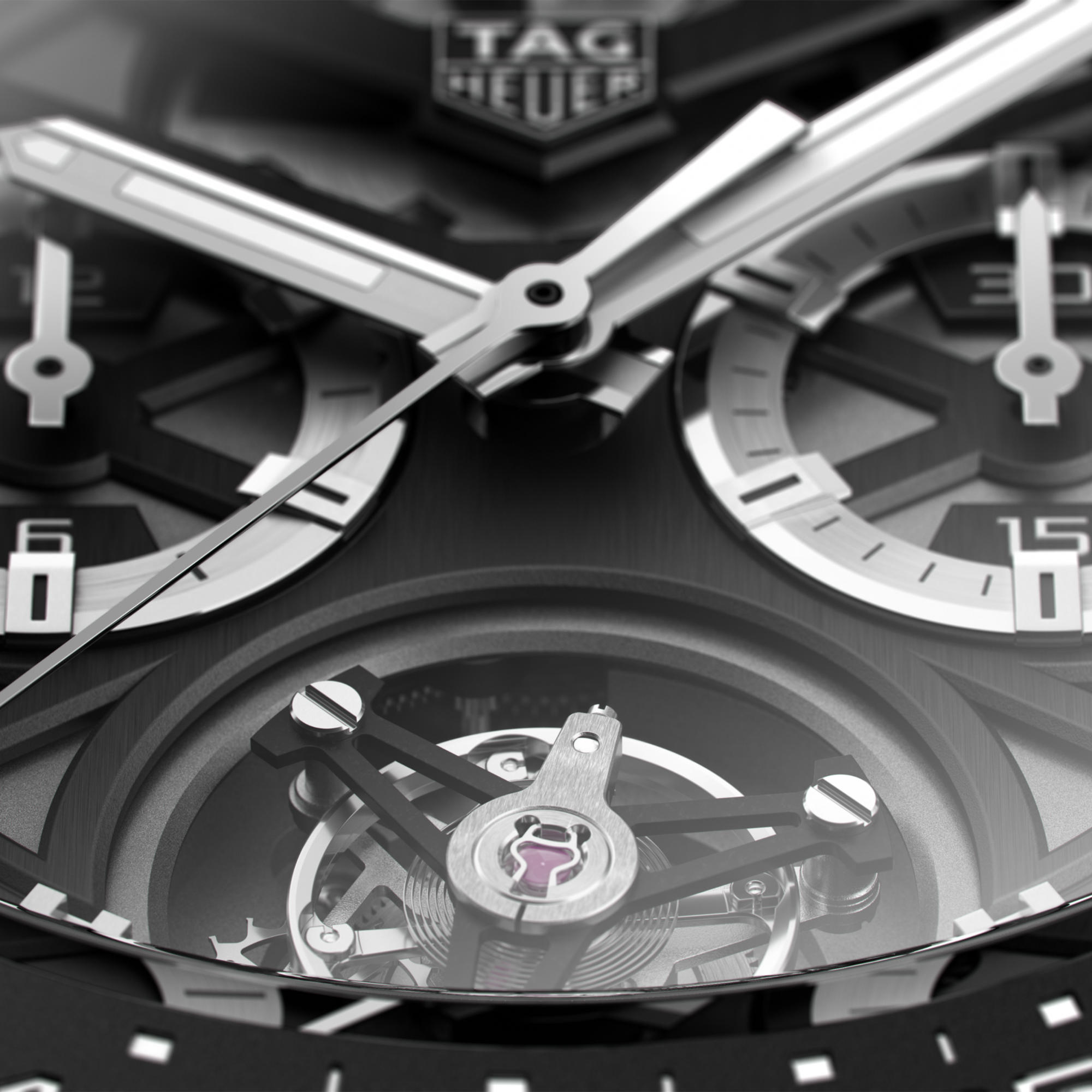 TAG Heuer TAG HEUER CARRERA CHRONOGRAPH TOURBILLON (Ref: CAR5A90.BH0742)
