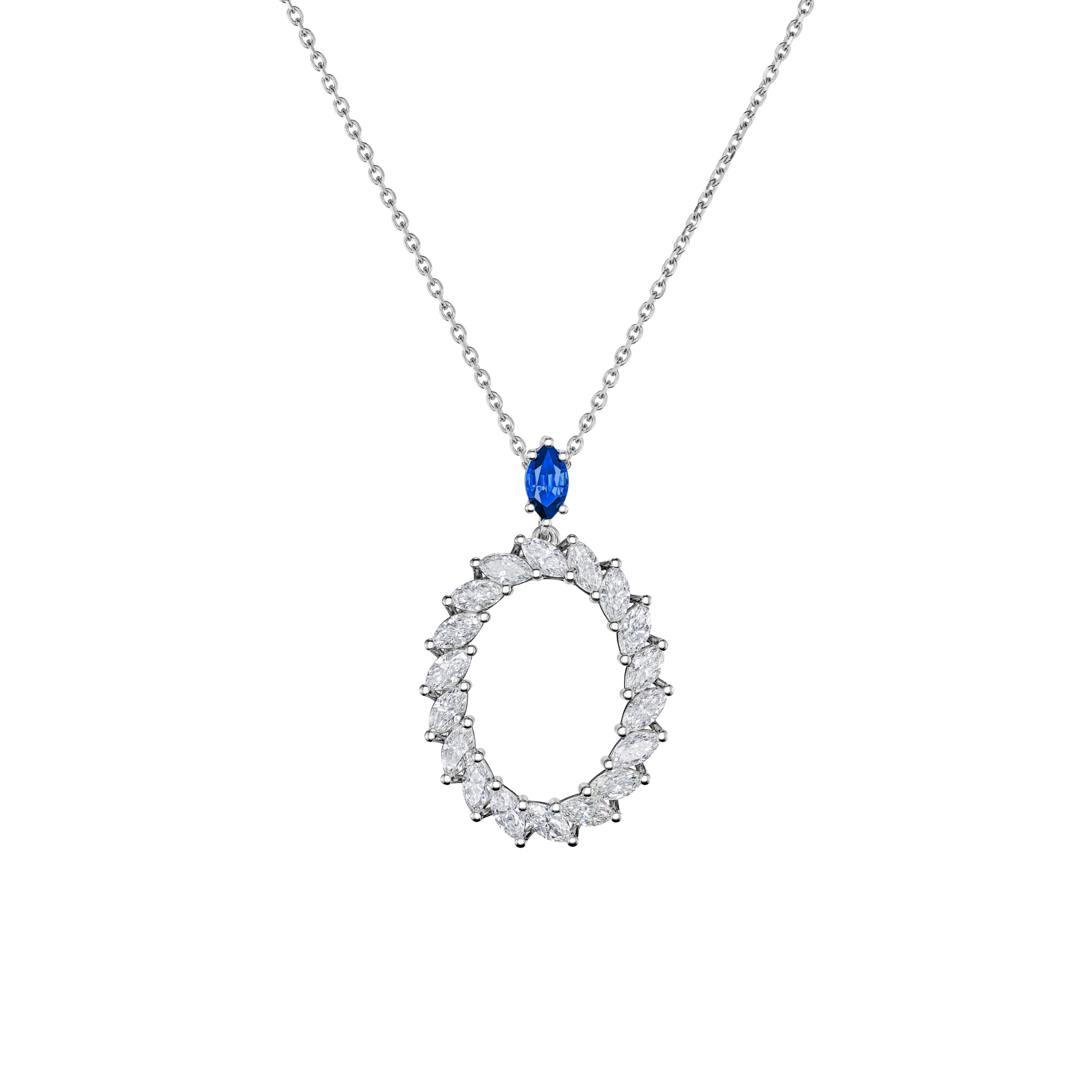 Chopard L'Heure du Diamant Marquise Anhänger mit Halskette (Ref: 79A061-1501)