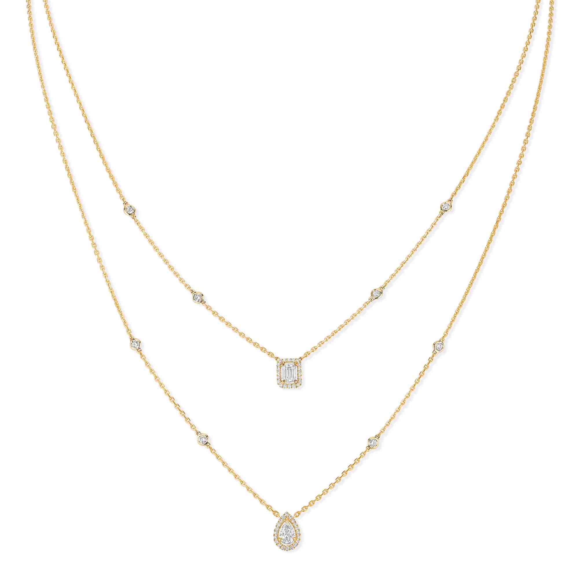Messika My Twin 2 Rows Collier (Ref: 06506-YG)