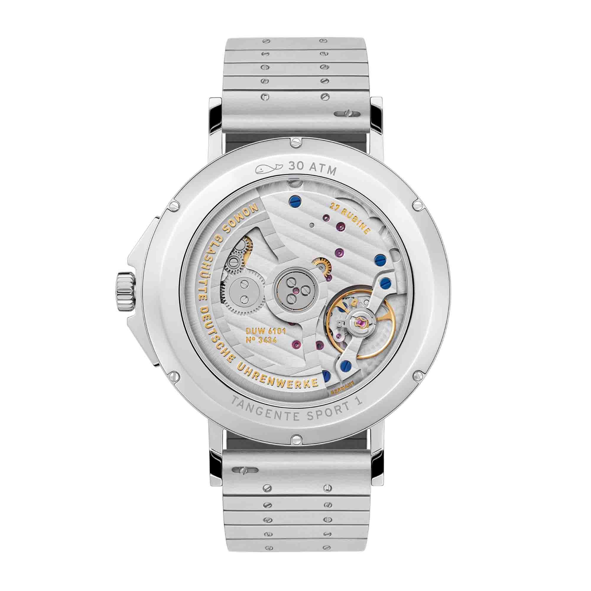 NOMOS Glashütte Tangente Sport neomatik 42 Datum blauschwarz (Ref: 581)