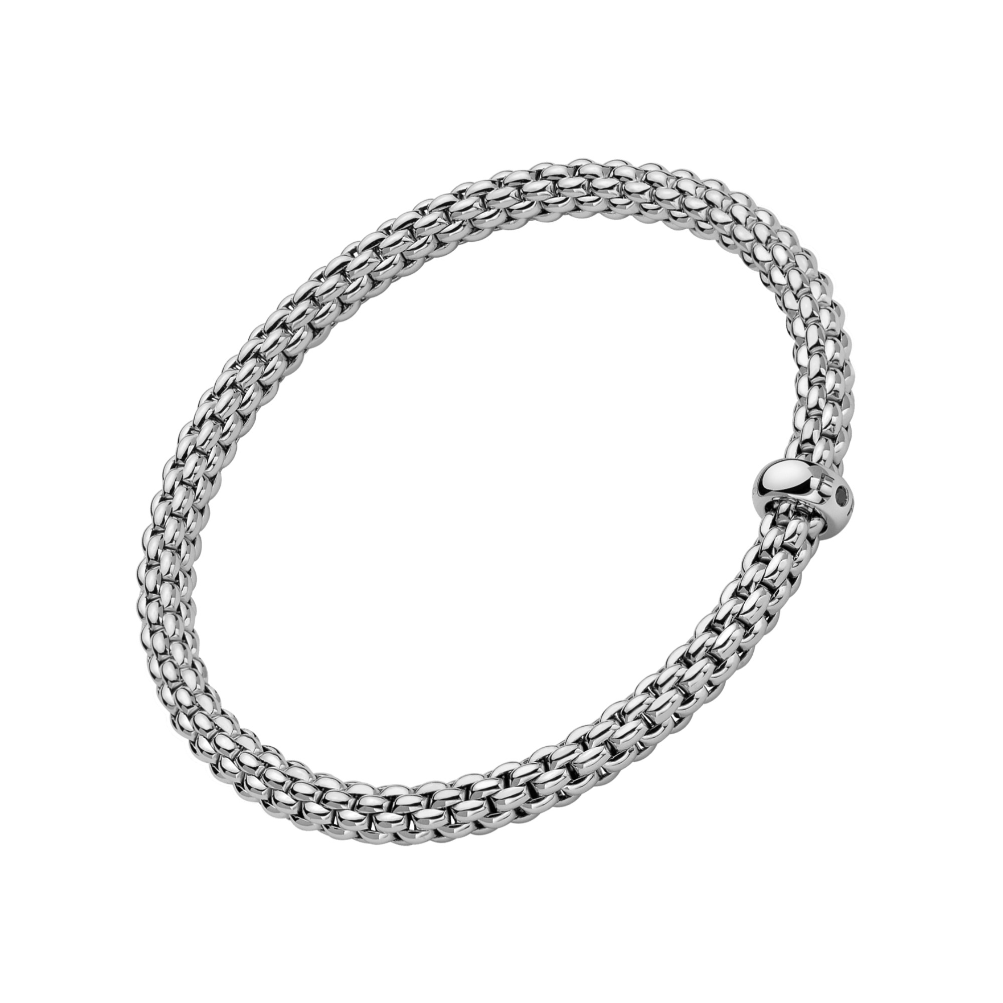 FOPE Solo Flex'it Armband mit schwarzen Brillanten (Ref: 01M06BX_BN_B_XBX_0XS)