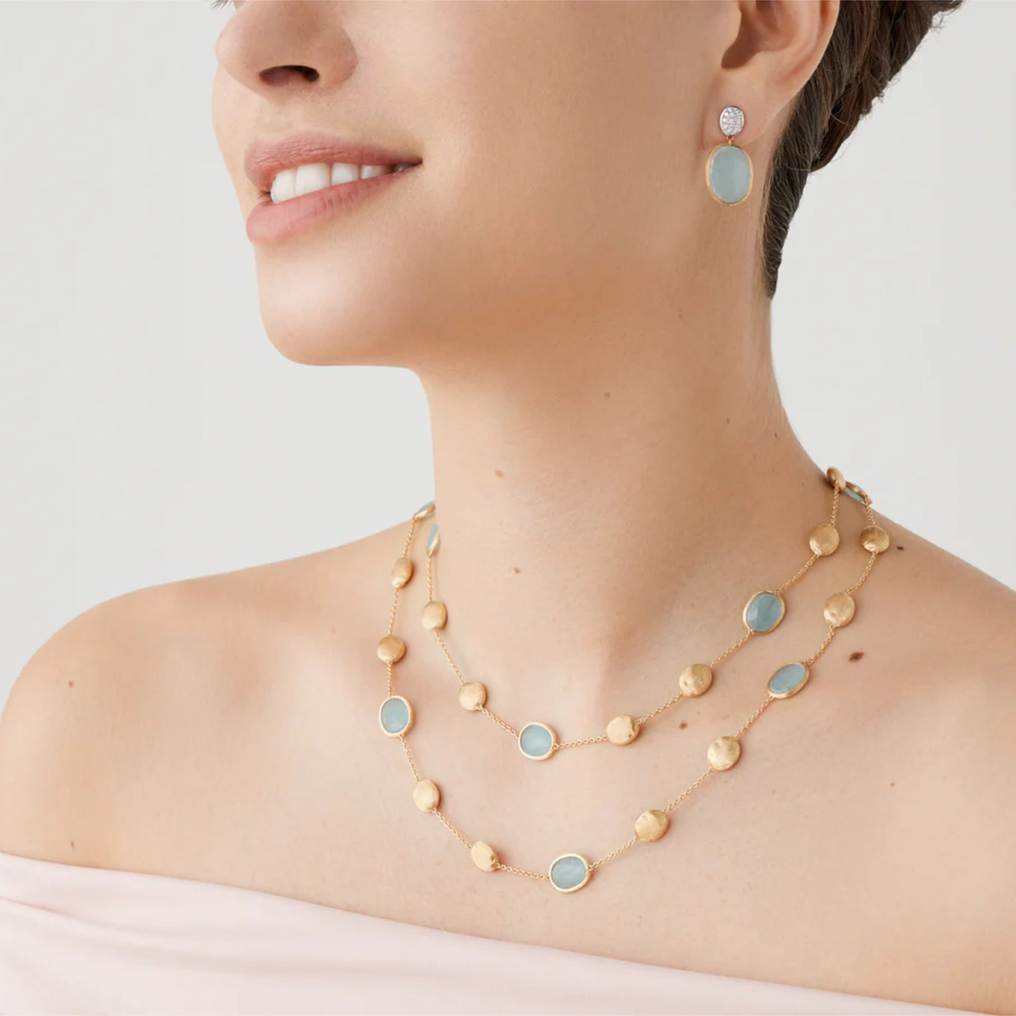 Marco Bicego Siviglia Ohrringe (Ref: OB1799-B AQ01 YW)
