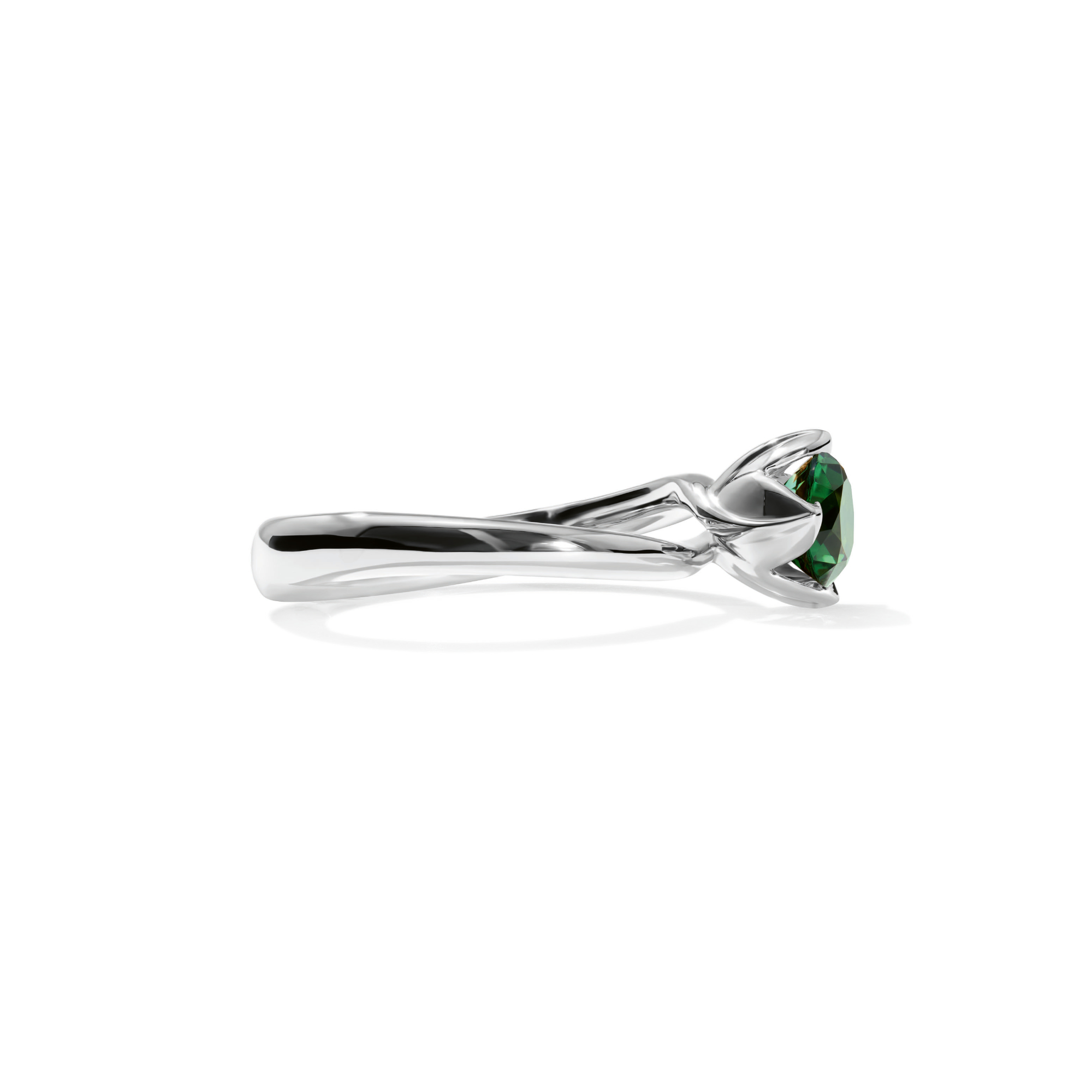 Tamara Comolli TULIP Ring XS mit grünem Turmalin (Ref: R-TUL-xs-TuGr-wg)