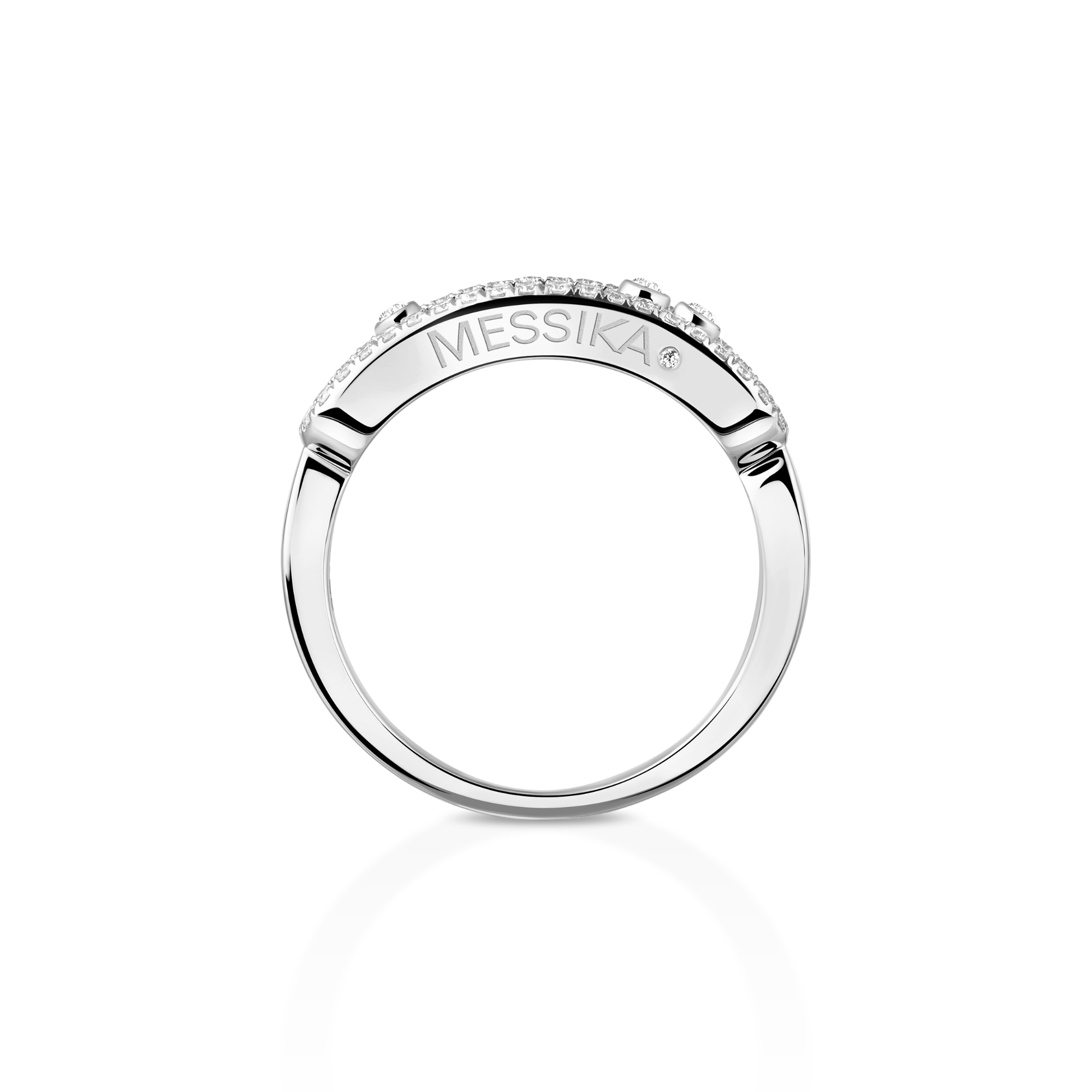 Messika Baby Move Classique Pavé Ring (Ref: 04683-WG)