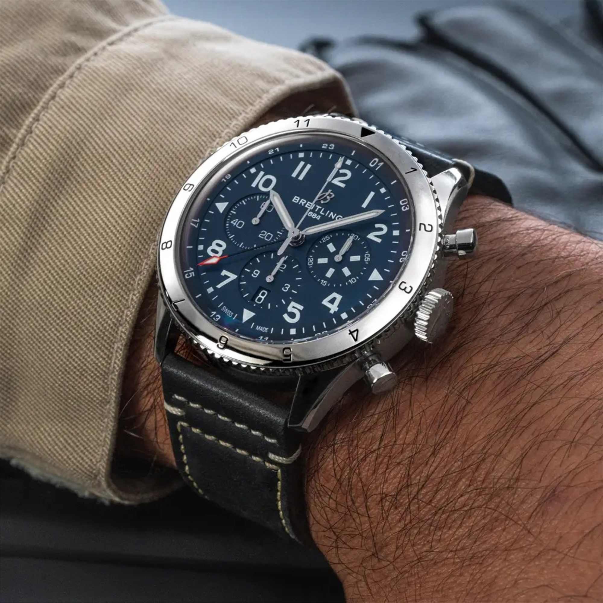 Breitling Super AVI B04 Chronograph GMT 46 Tribute to Vought F4U Corsair (Ref: AB04451A1C1X1)