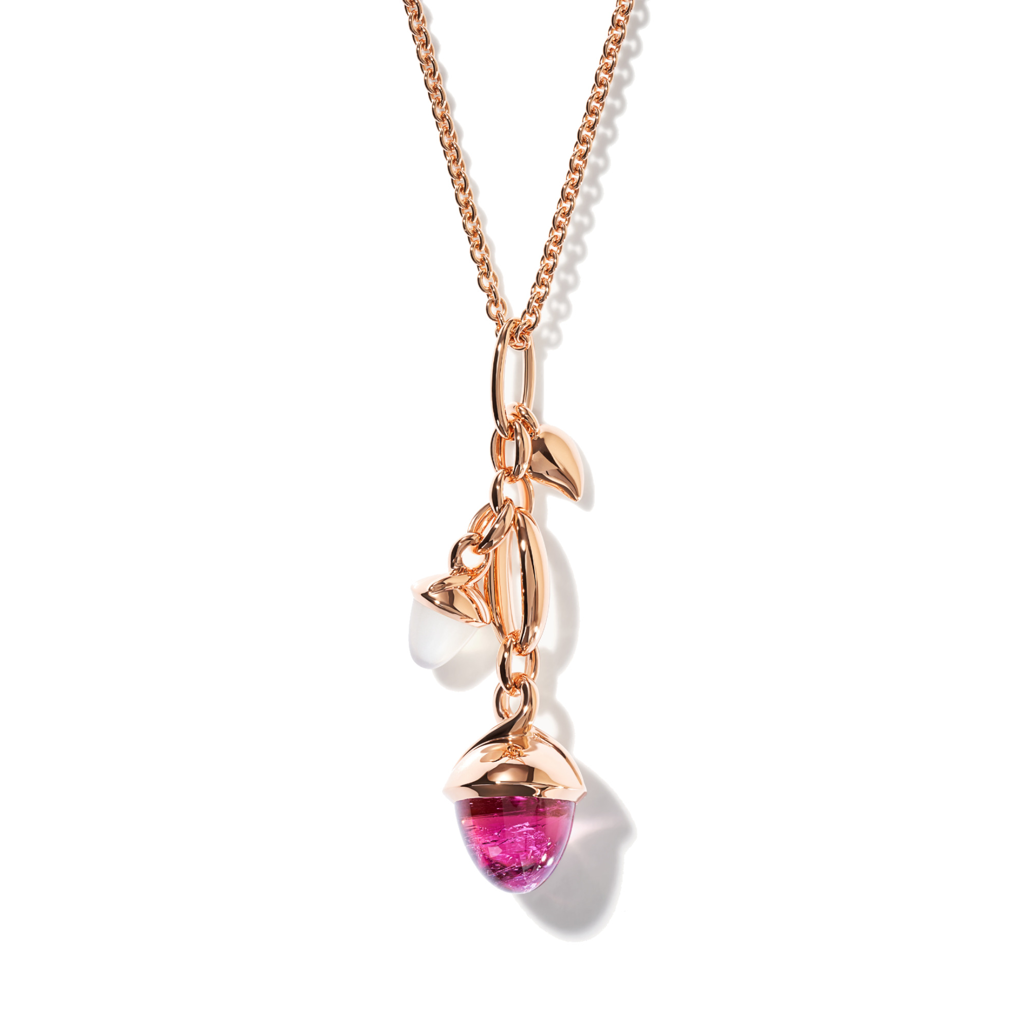 Tamara Comolli MIKADO Ohrringe Dangling 2 Acorns 'Blush' (Ref: E-M-d-2-Blu-rg)