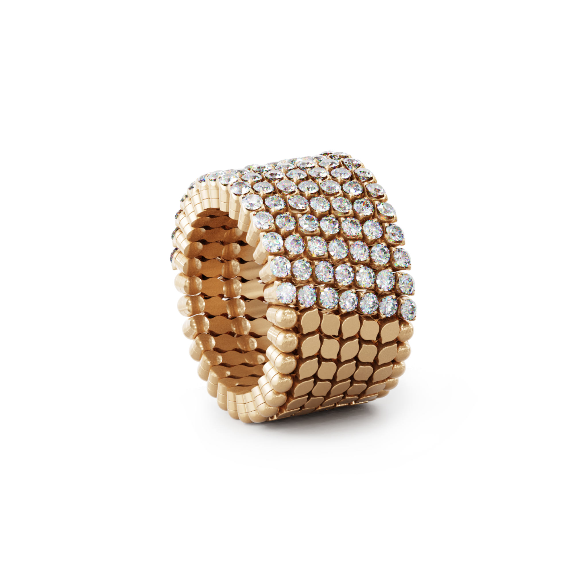 Serafino Consoli Serafino Ring Bracelet (Ref: S.RB 7H2 RG WD)