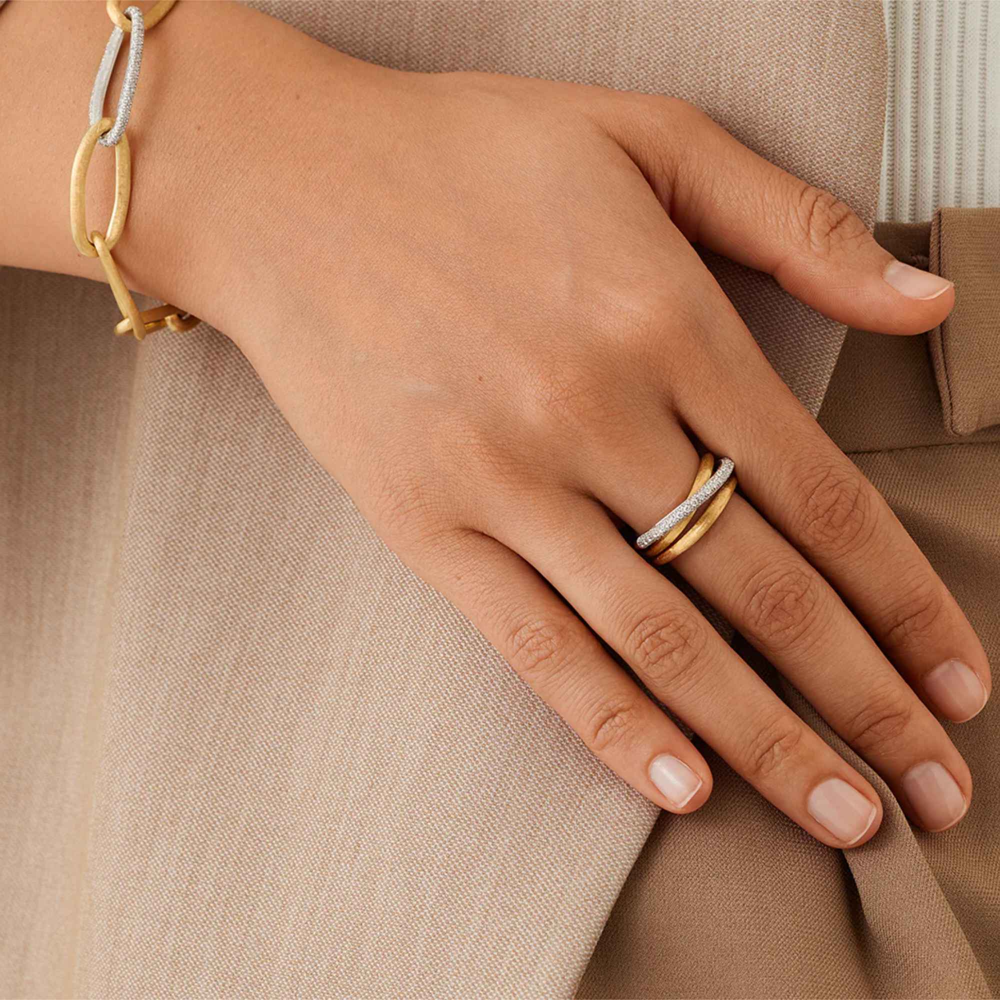 Marco Bicego Jaipur Link New Ring (Ref: AB646 B YW Q6)