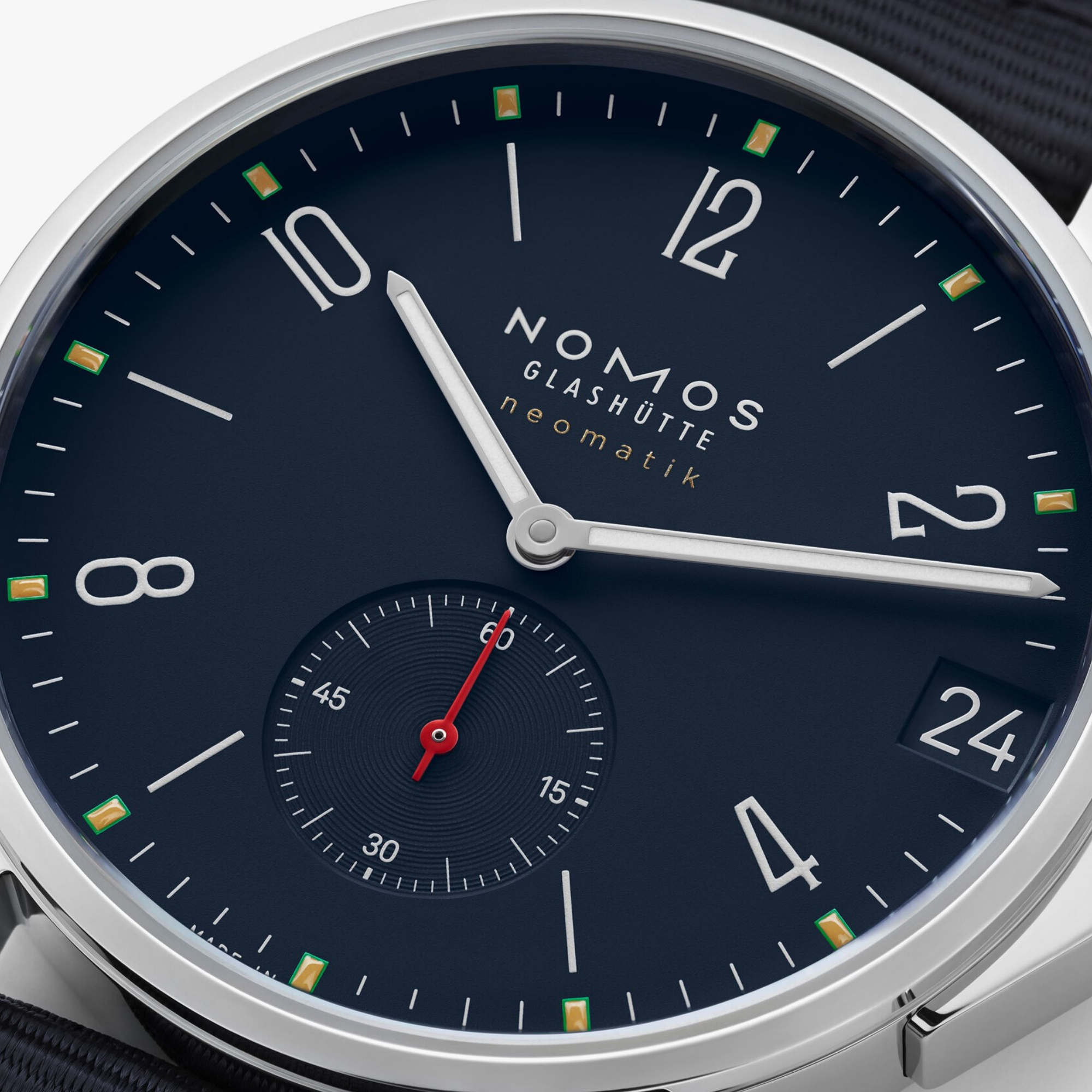 NOMOS Glashütte Ahoi Neomatik 38 Datum Atlantik (Ref: 528)