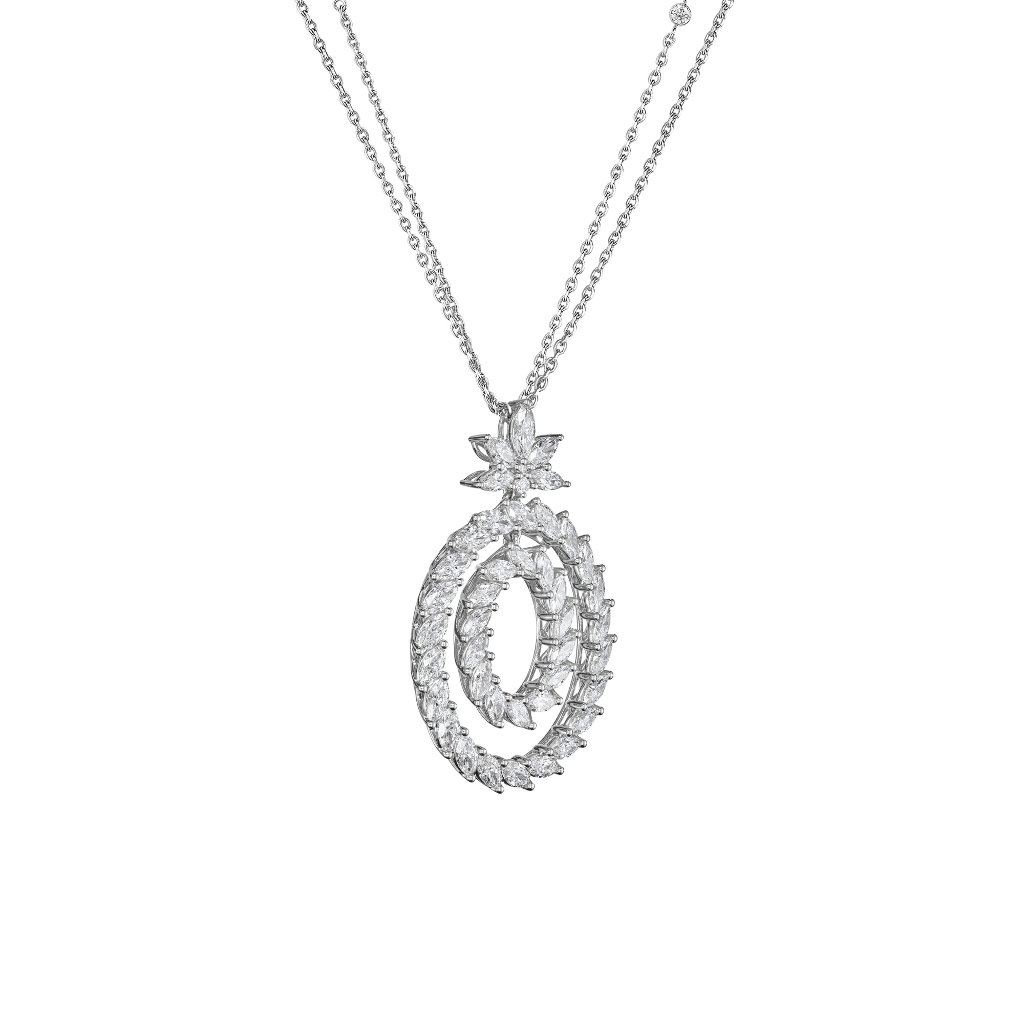 Chopard L'Heure du Diamant Marquise Anhänger mit Halskette (Ref: 79A162-1001)