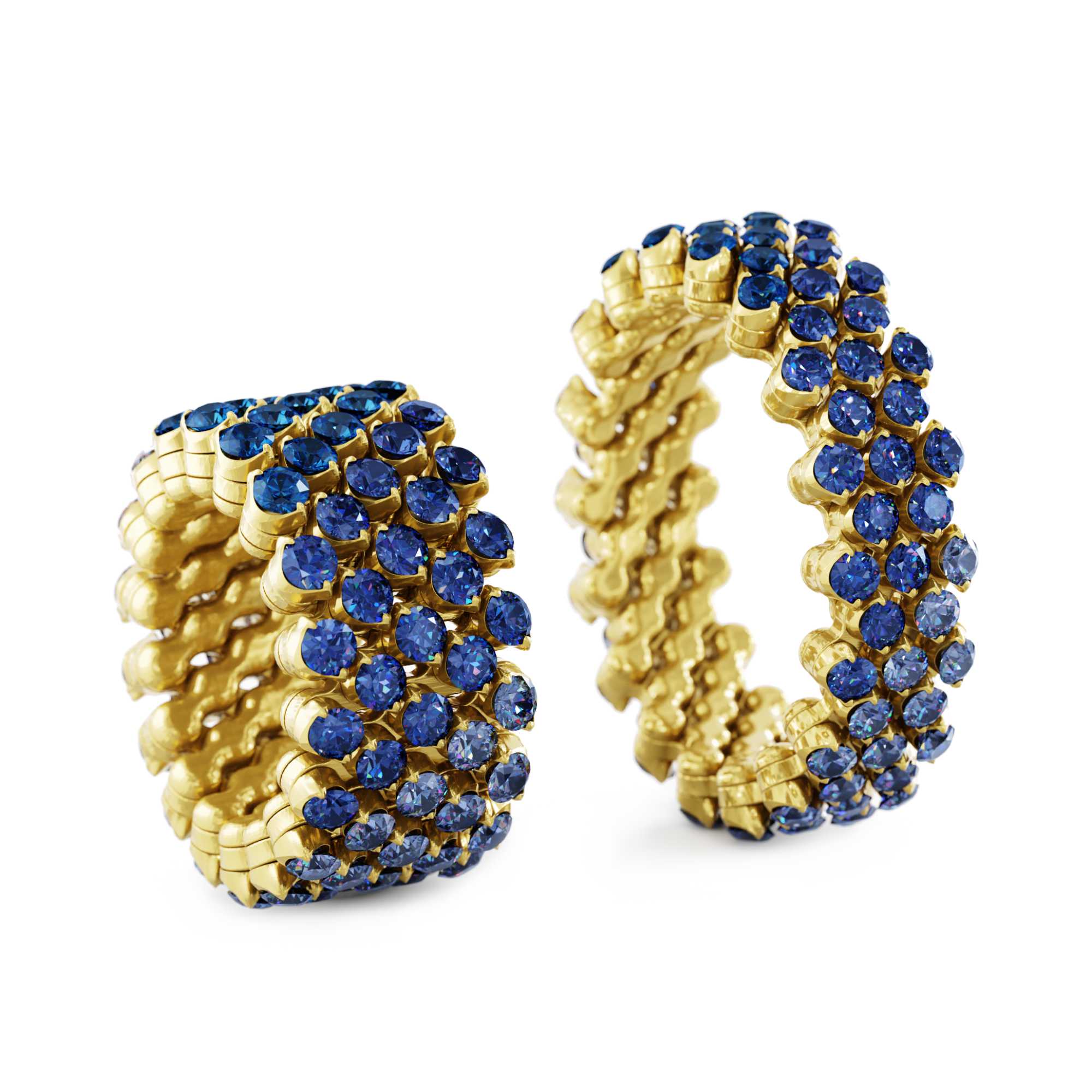 Serafino Consoli Brevetto Multi-Size Ring (Ref: RMS 5F4 YG BS SFT)