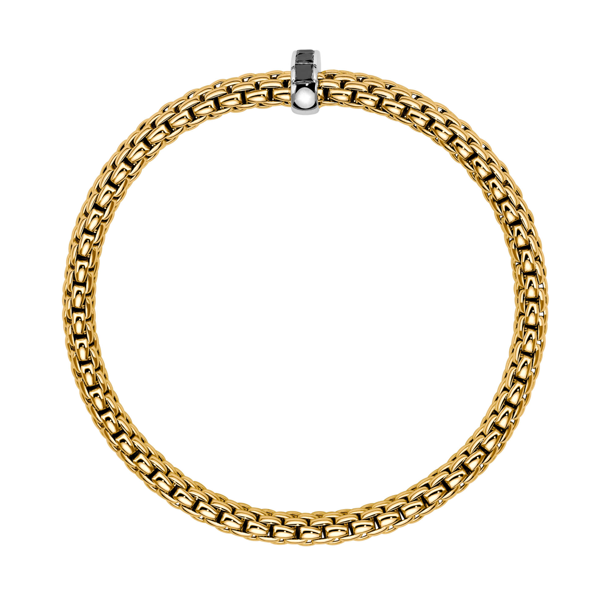 FOPE Vendôme Flex'it Armband mit schwarzen Diamanten (Ref: 58402BX_BN_G_XBX_0XS)