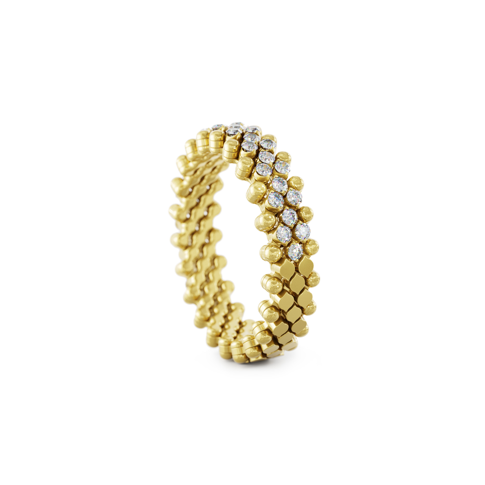 Serafino Consoli Brevetto Multi-Size Ring (Ref: RMS 5HM2 YG WD)