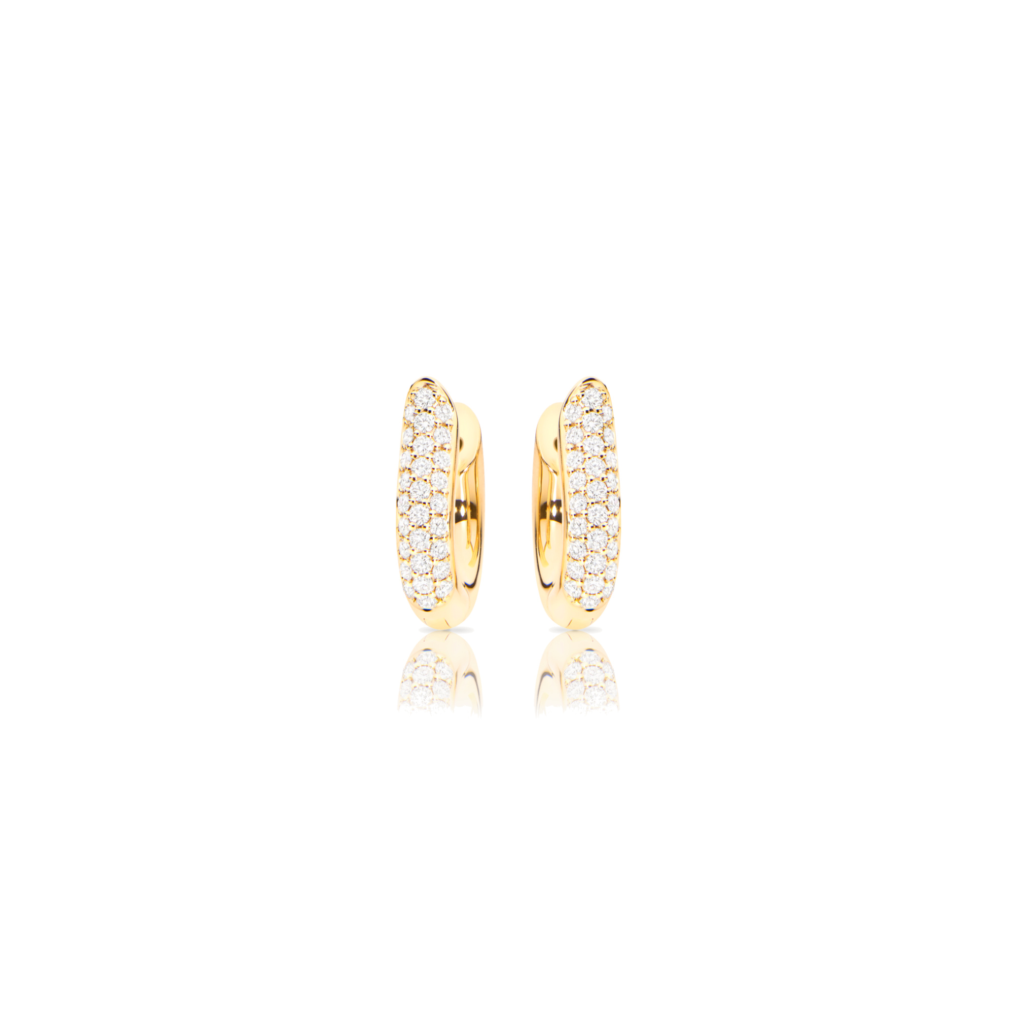 Tamara Comolli SIGNATURE Ohrringe Hoop medium (Ref: E-Ho-m-p-yg)